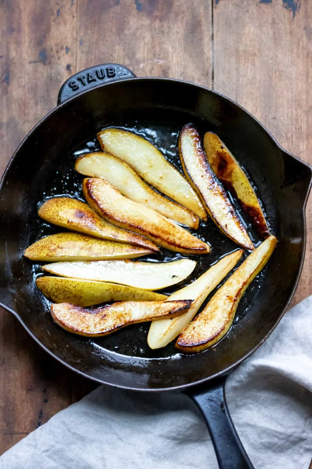 Pear Walnut Gorgonzola Salad with Maple Dijon