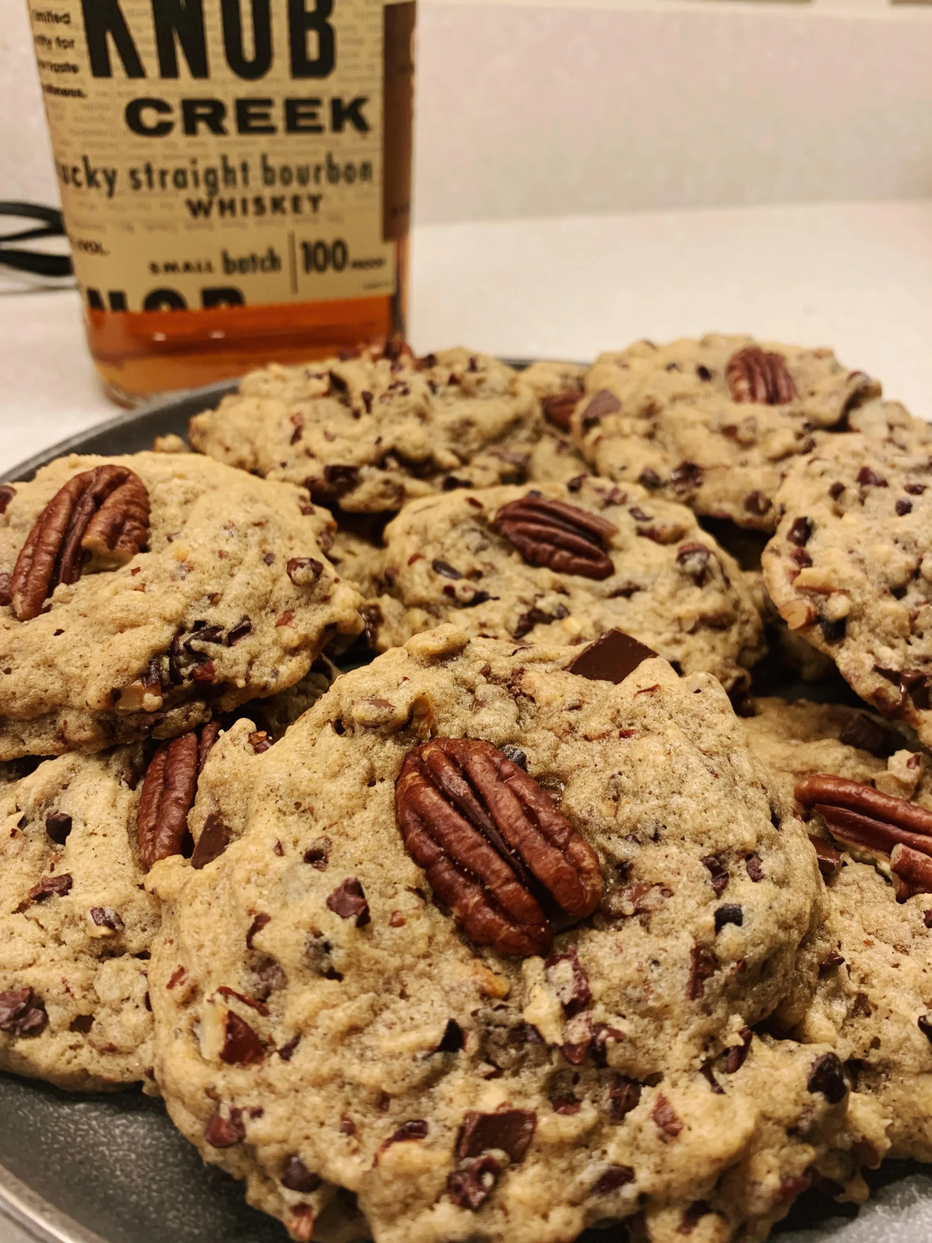 Pecan Bourbon Chocolate Chunk Cookies