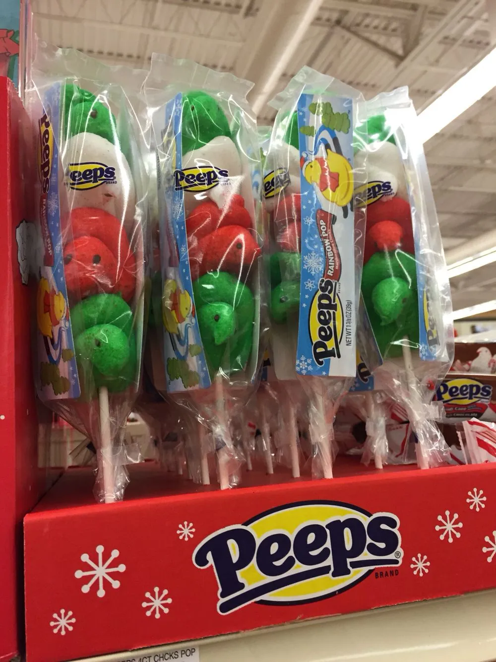 Peeps Crumbly Christmas Bars (Barras de Avena para Navidad con Peeps)