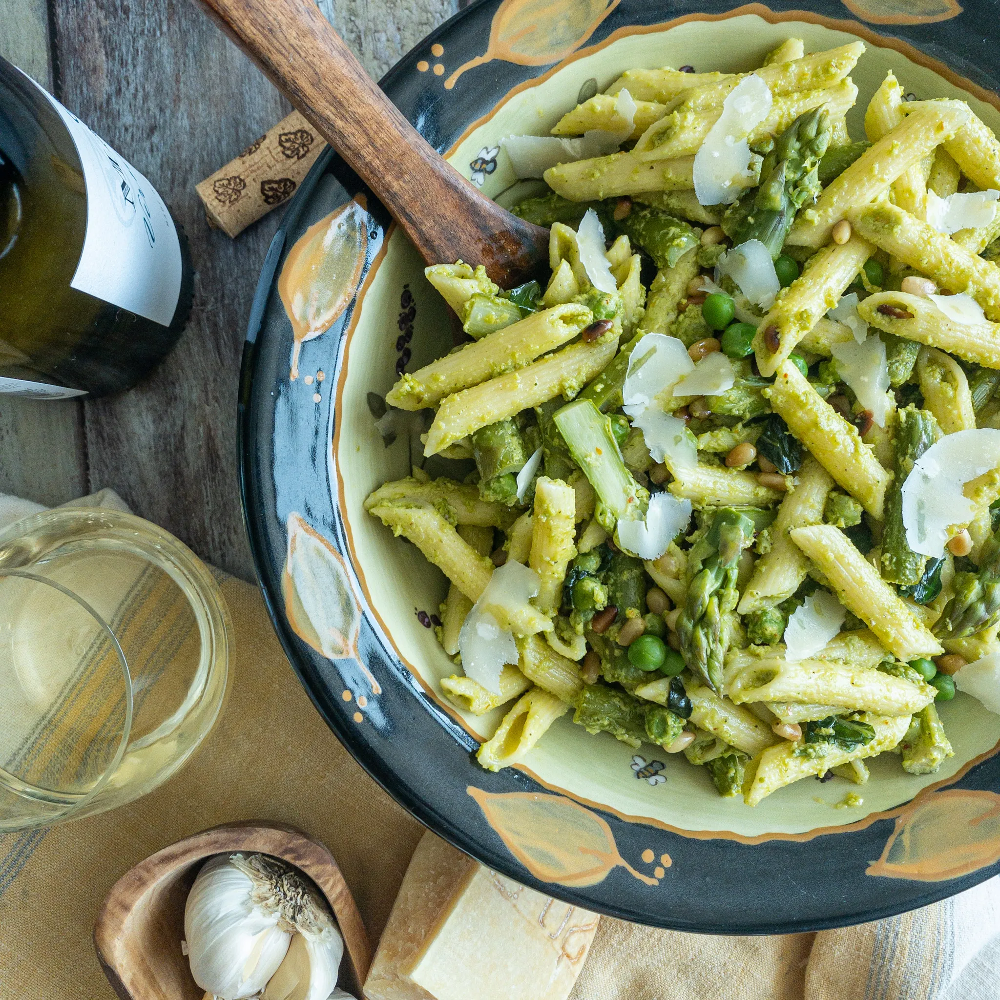 Penne with Ricotta and Asparagus