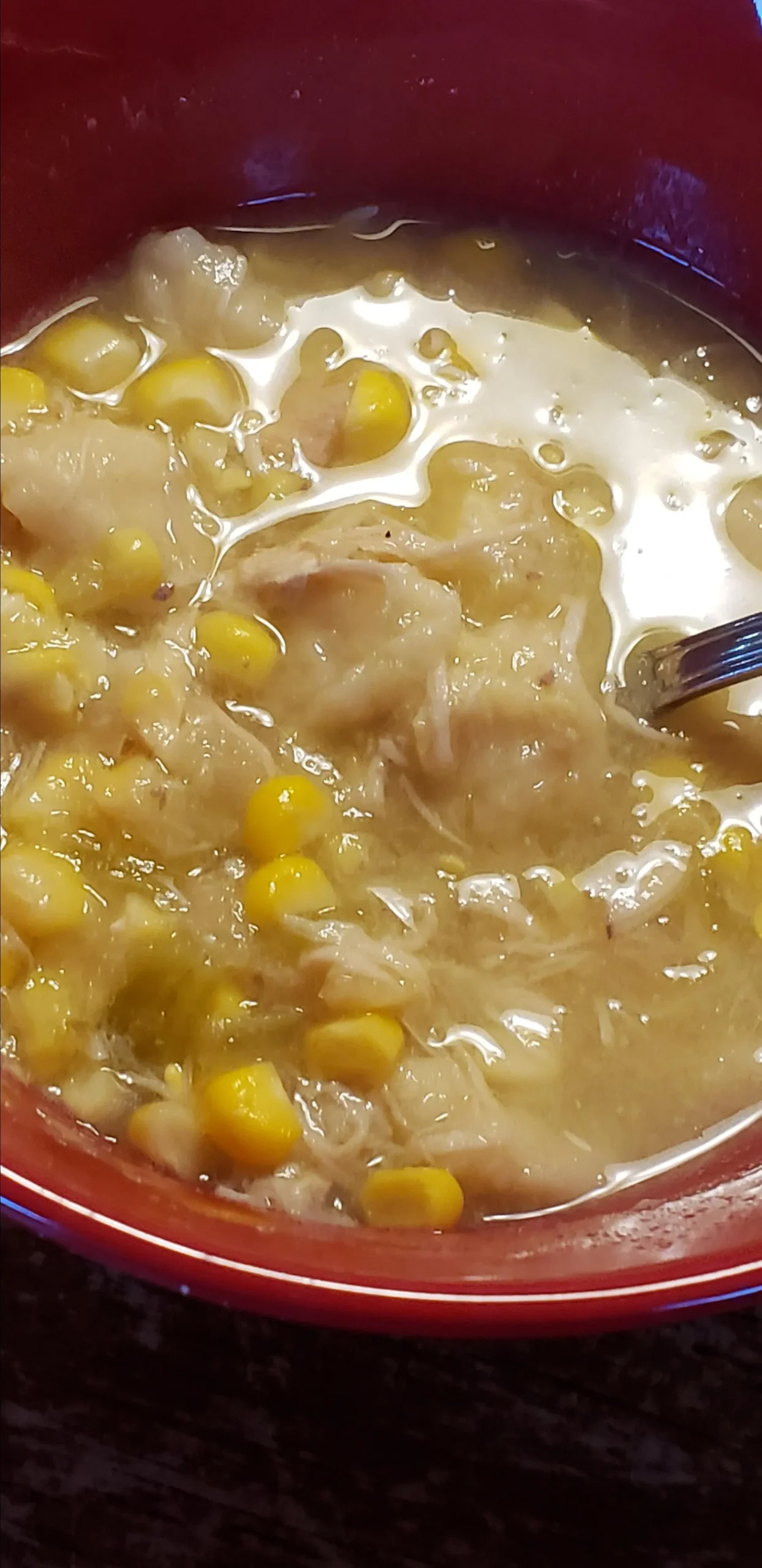 Pennsylvania Dutch Corn and Chicken Soup