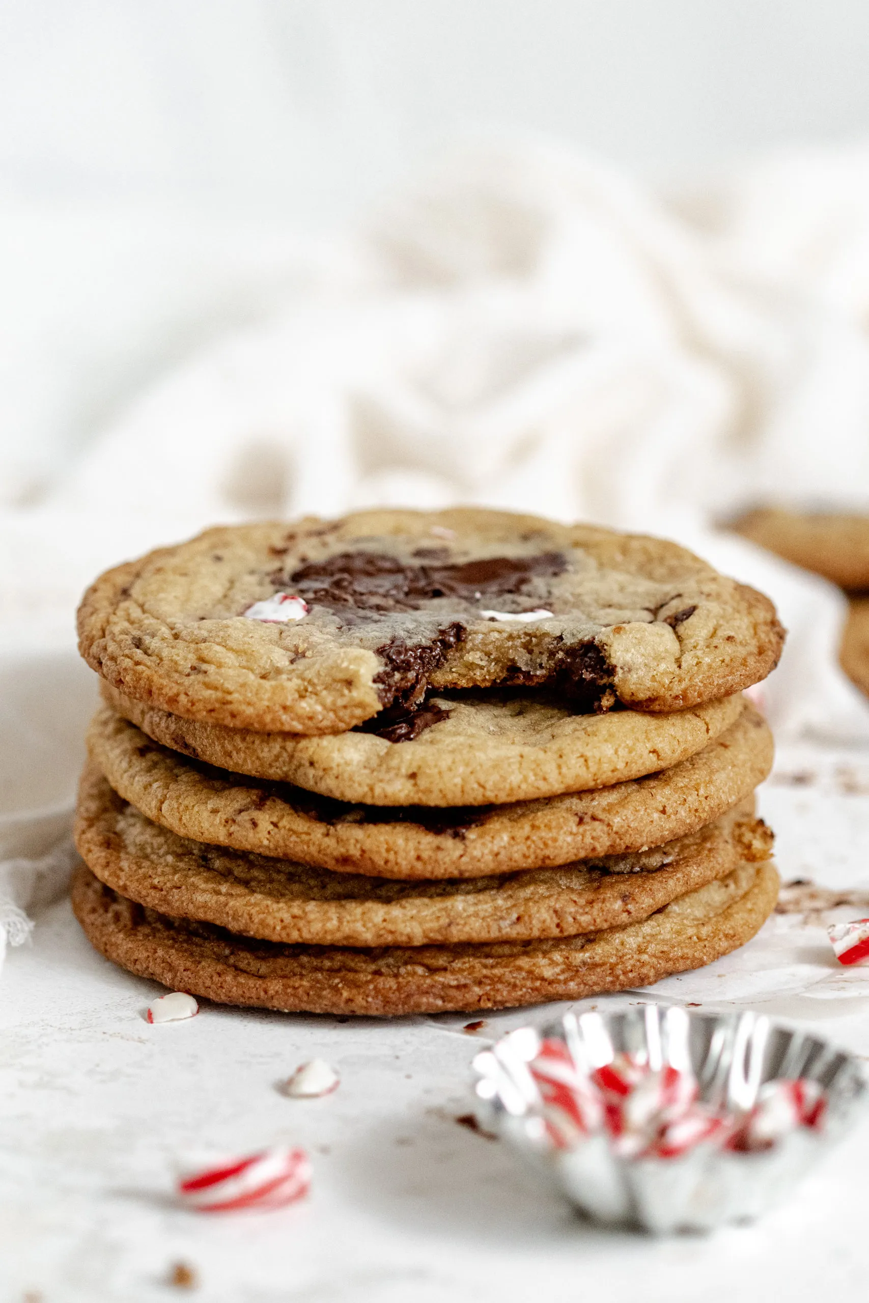 Peppermint Chocolate Chunk Cookies