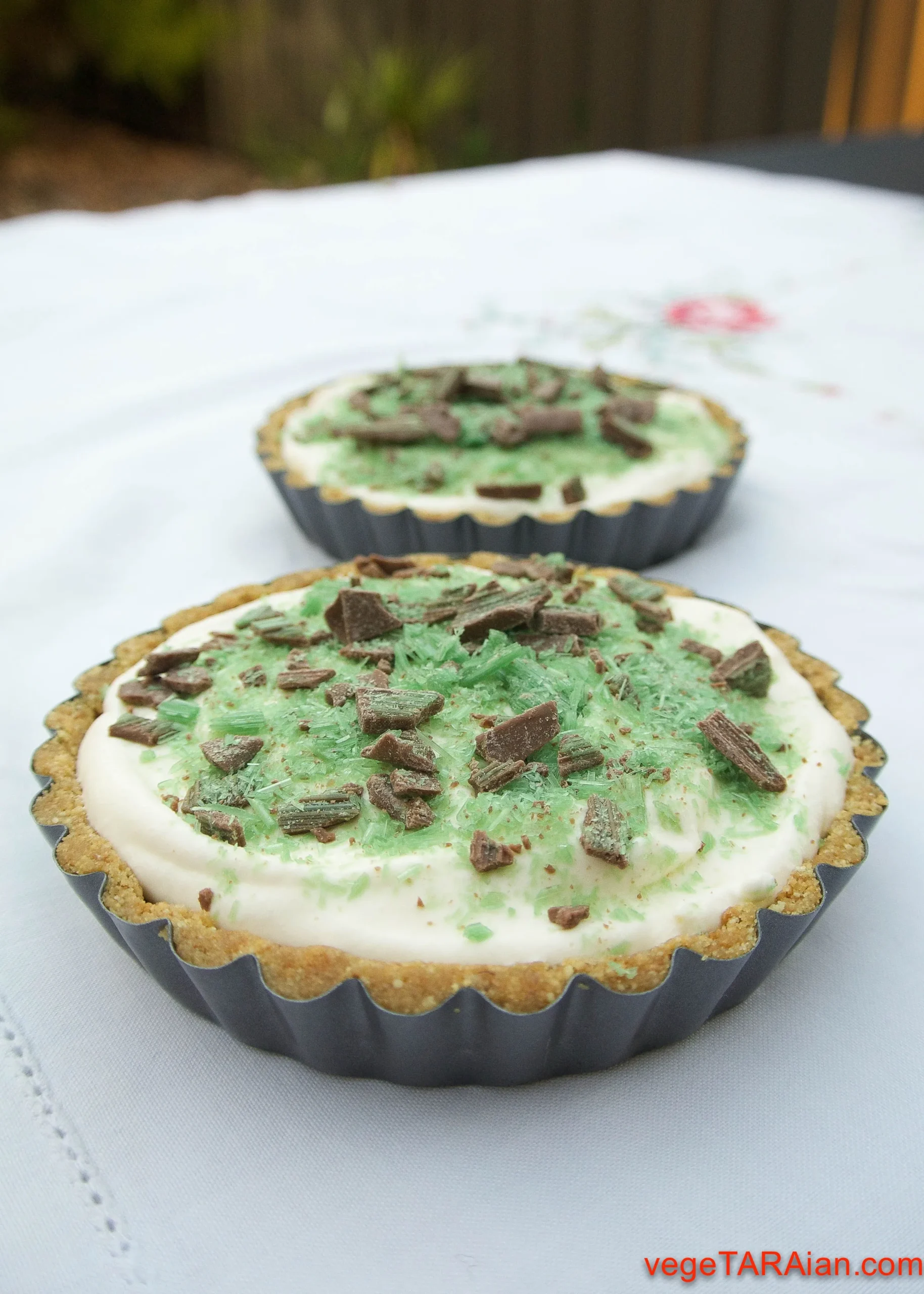 Peppermint Crisp Tart Fake