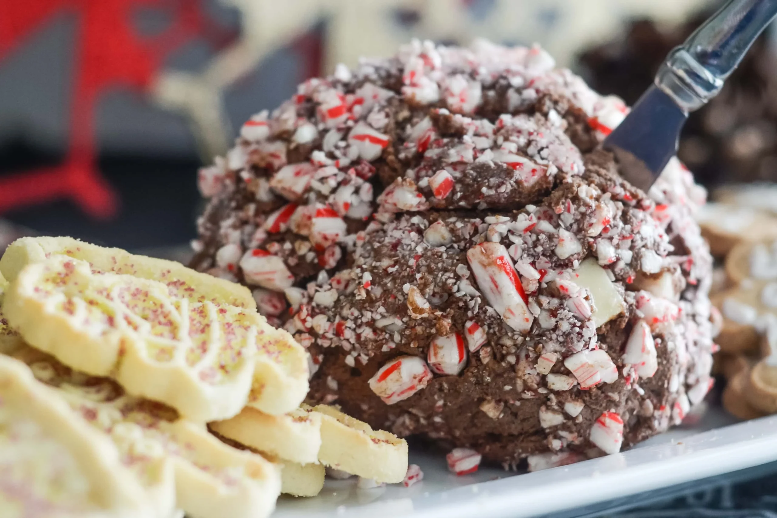 Peppermint Mocha Cheesecake Ball