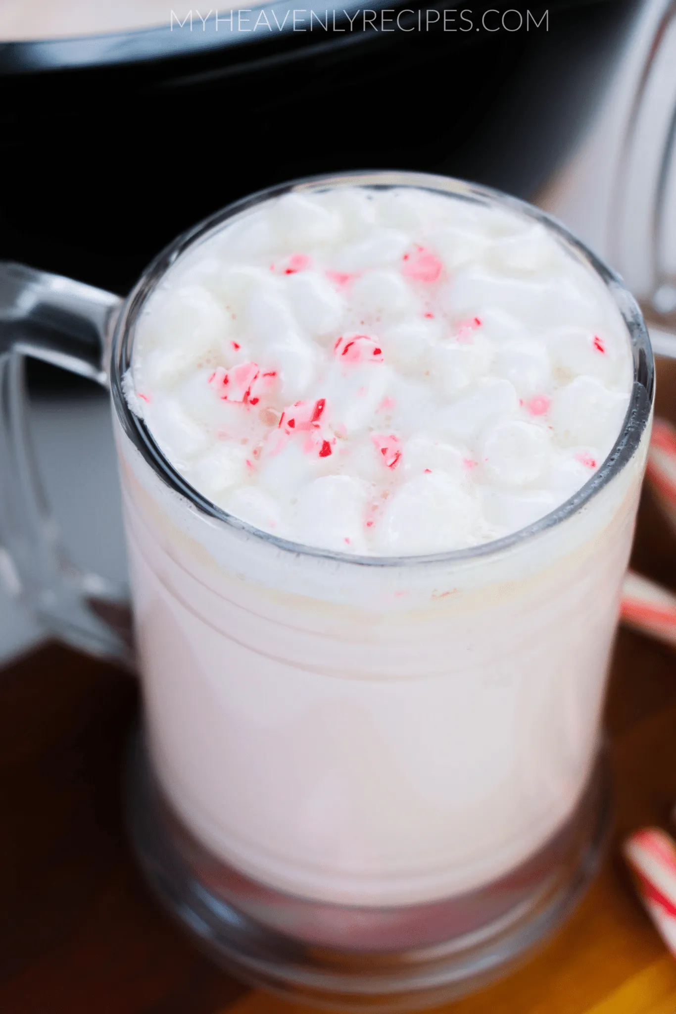 Peppermint White Hot Chocolate Crock Pot