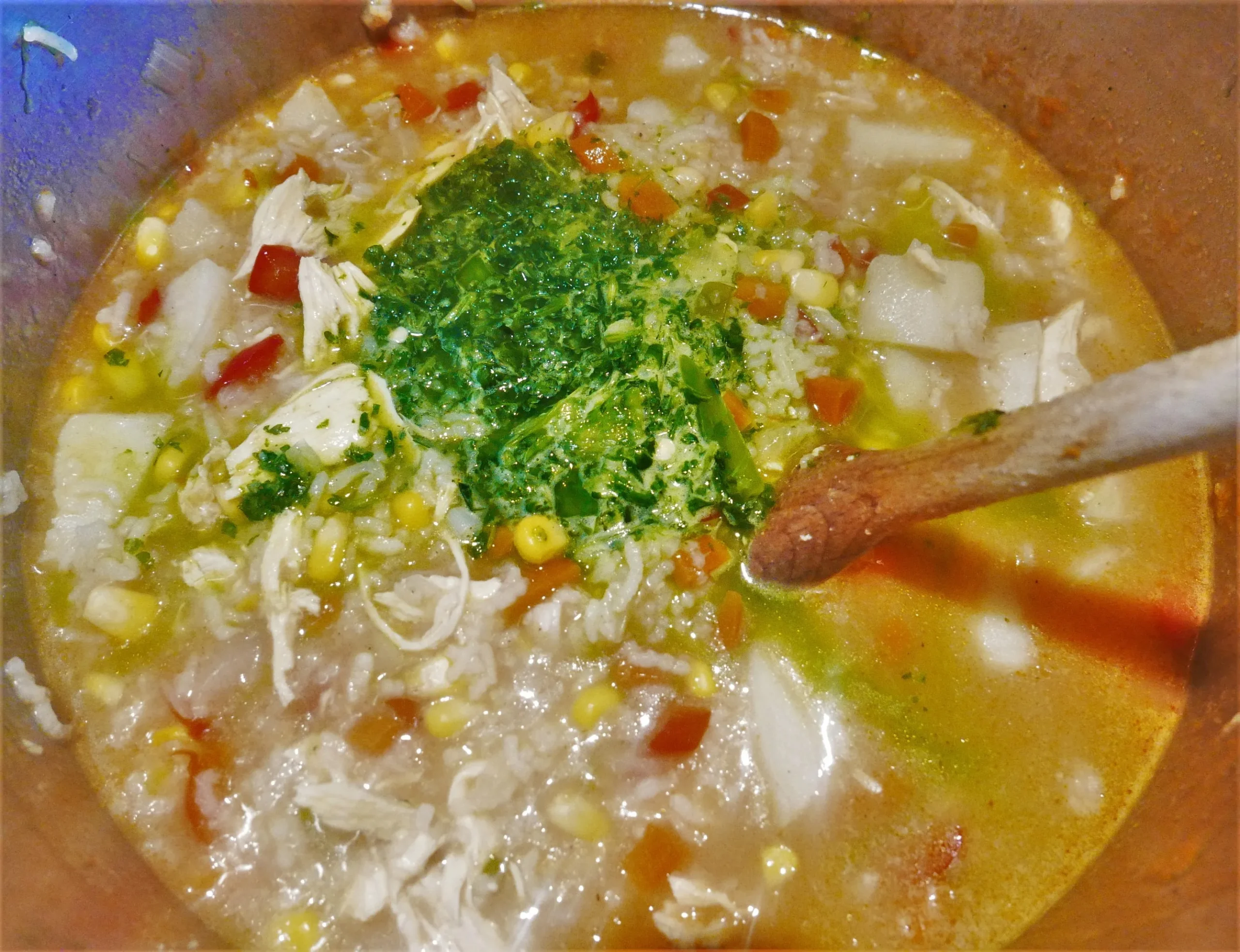 Peruvian Cream of Chicken Soup