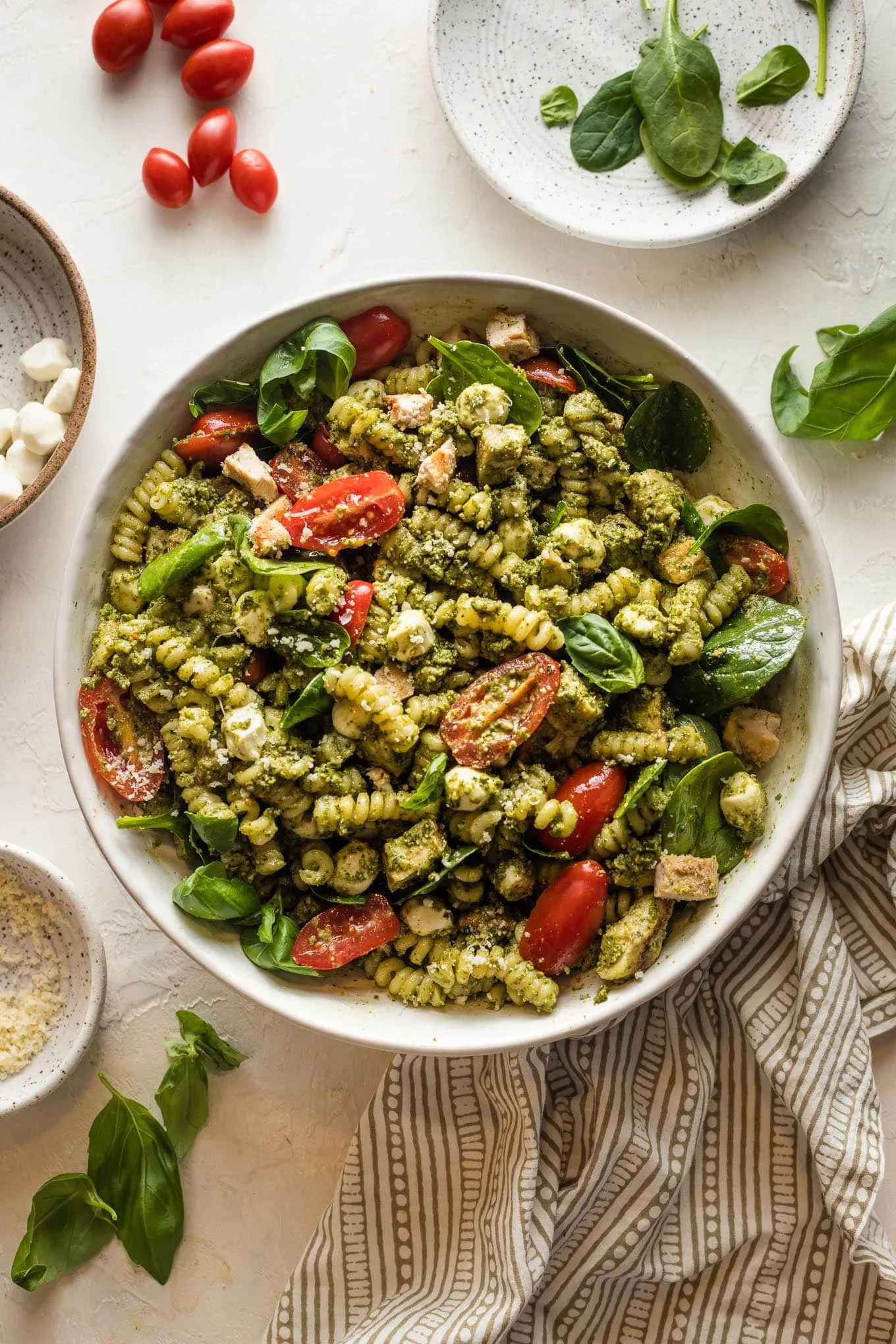 Pesto Chicken Pasta Salad