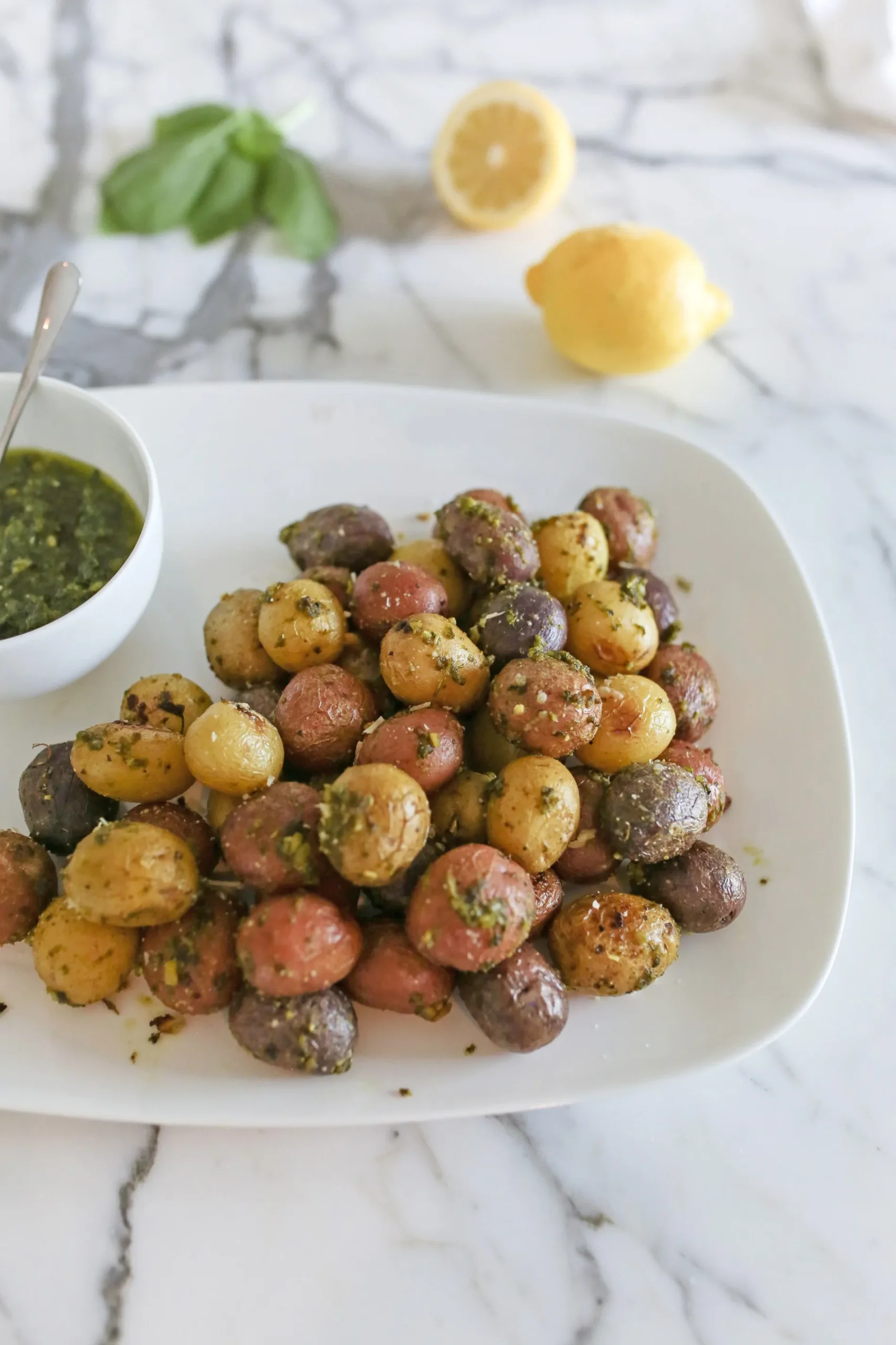 Pesto Parmesan Roasted Potatoes