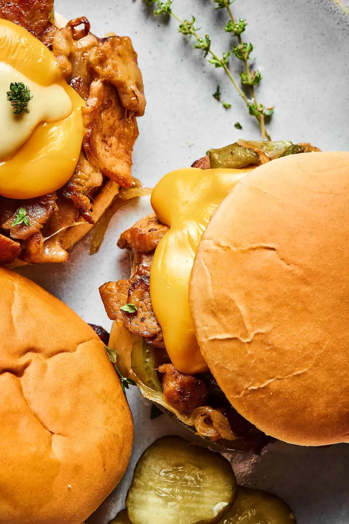 Philly Cheese Steak Burgers