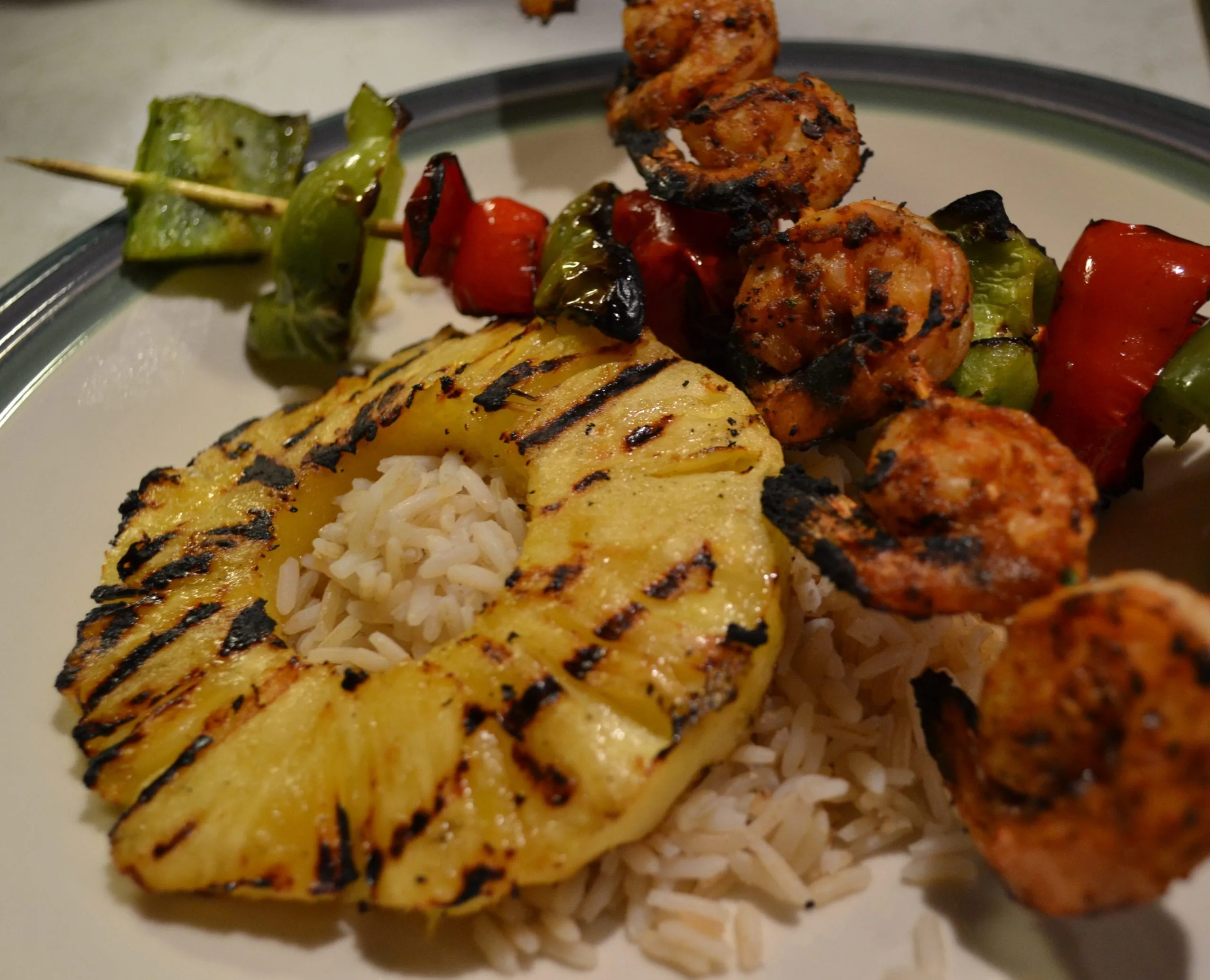 Pineapple Chipotle Grilled Shrimp