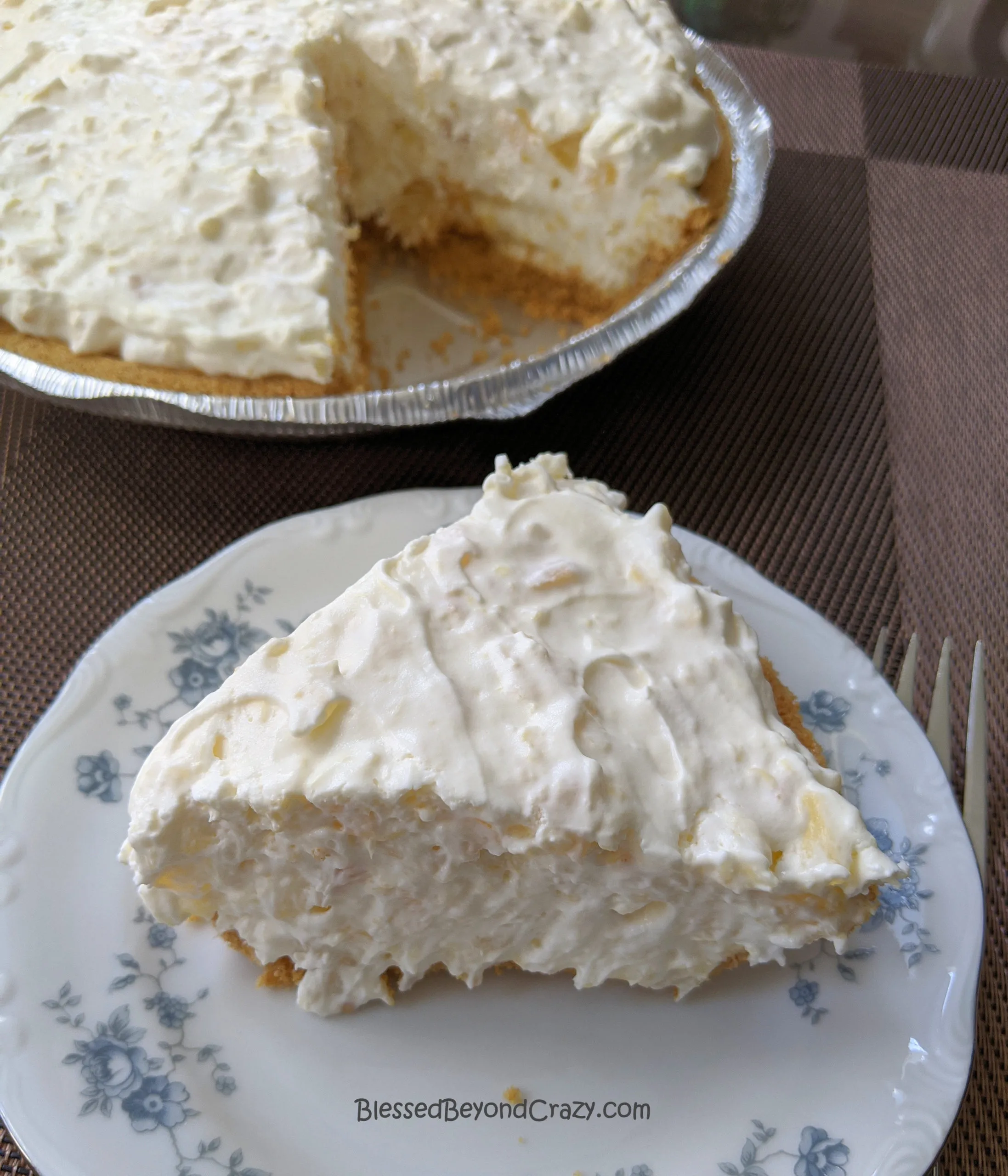 Pineapple Cream Cheese Pie No Bake