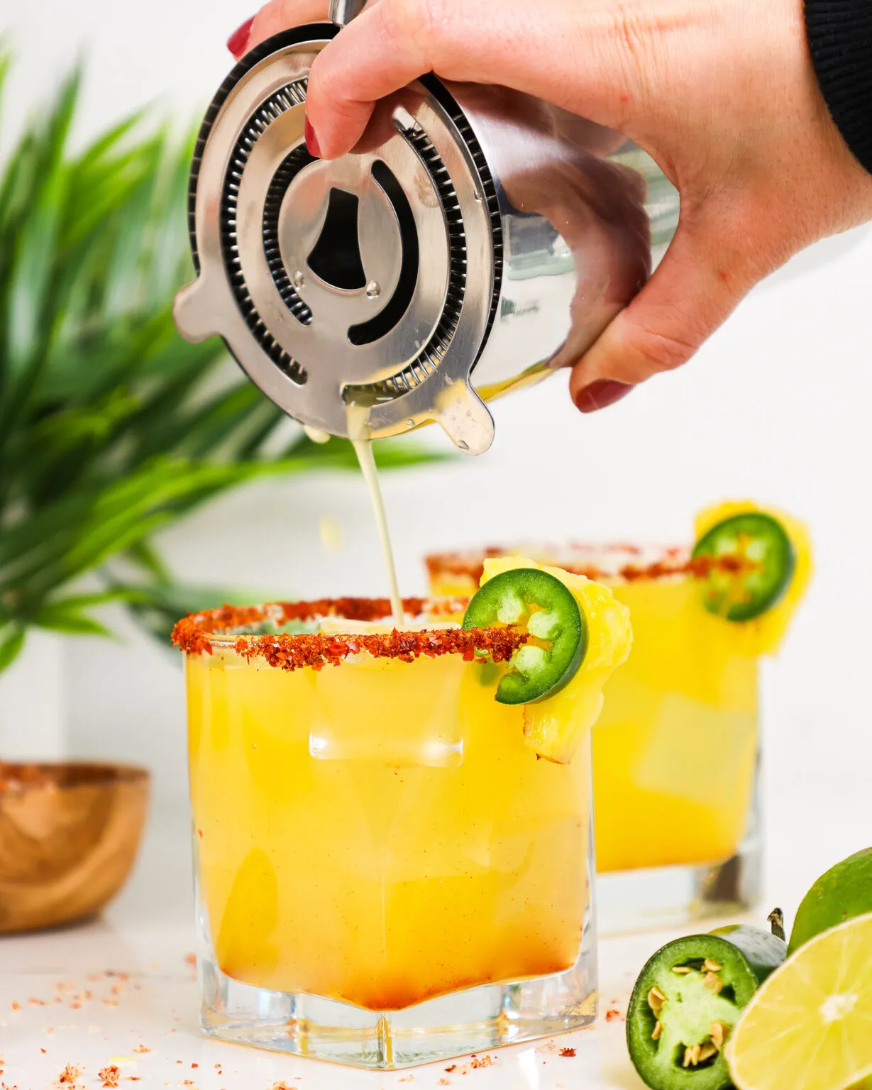Pineapple Jalapeno Margaritas Sweet and Spicy