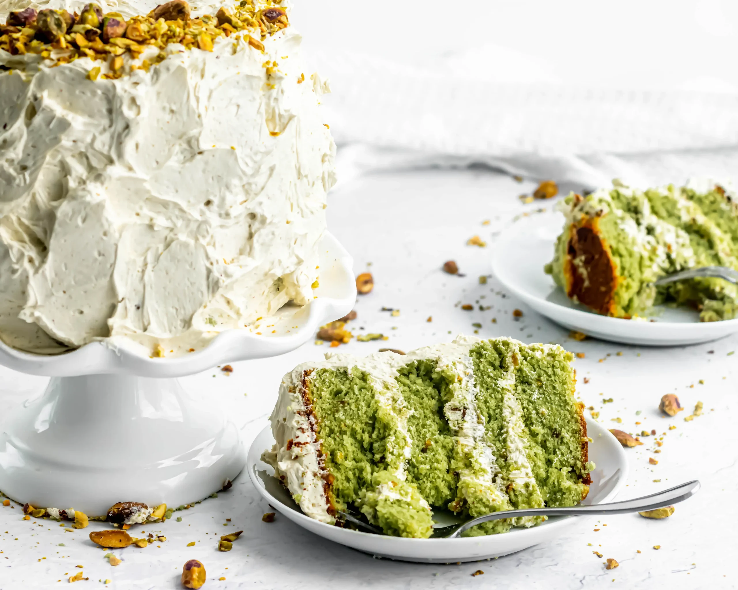 Pistachio Inside Outside Cake