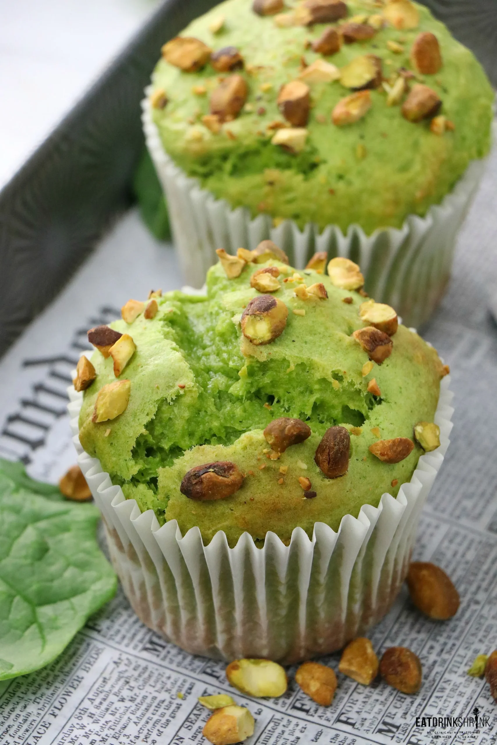 Pistachio Protein Muffins GF Vegan
