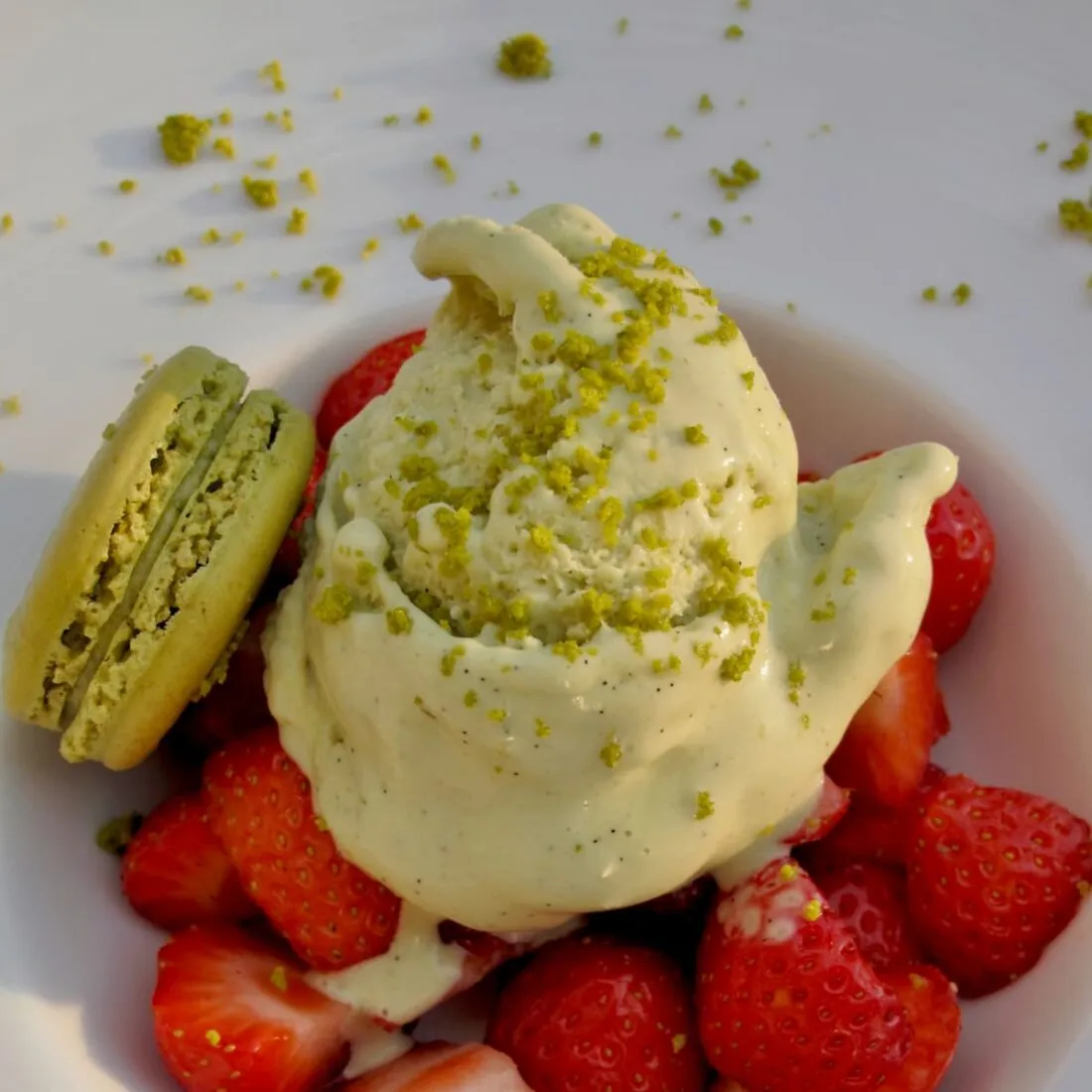 Pistachio Vanilla Wasabi Ice Cream
