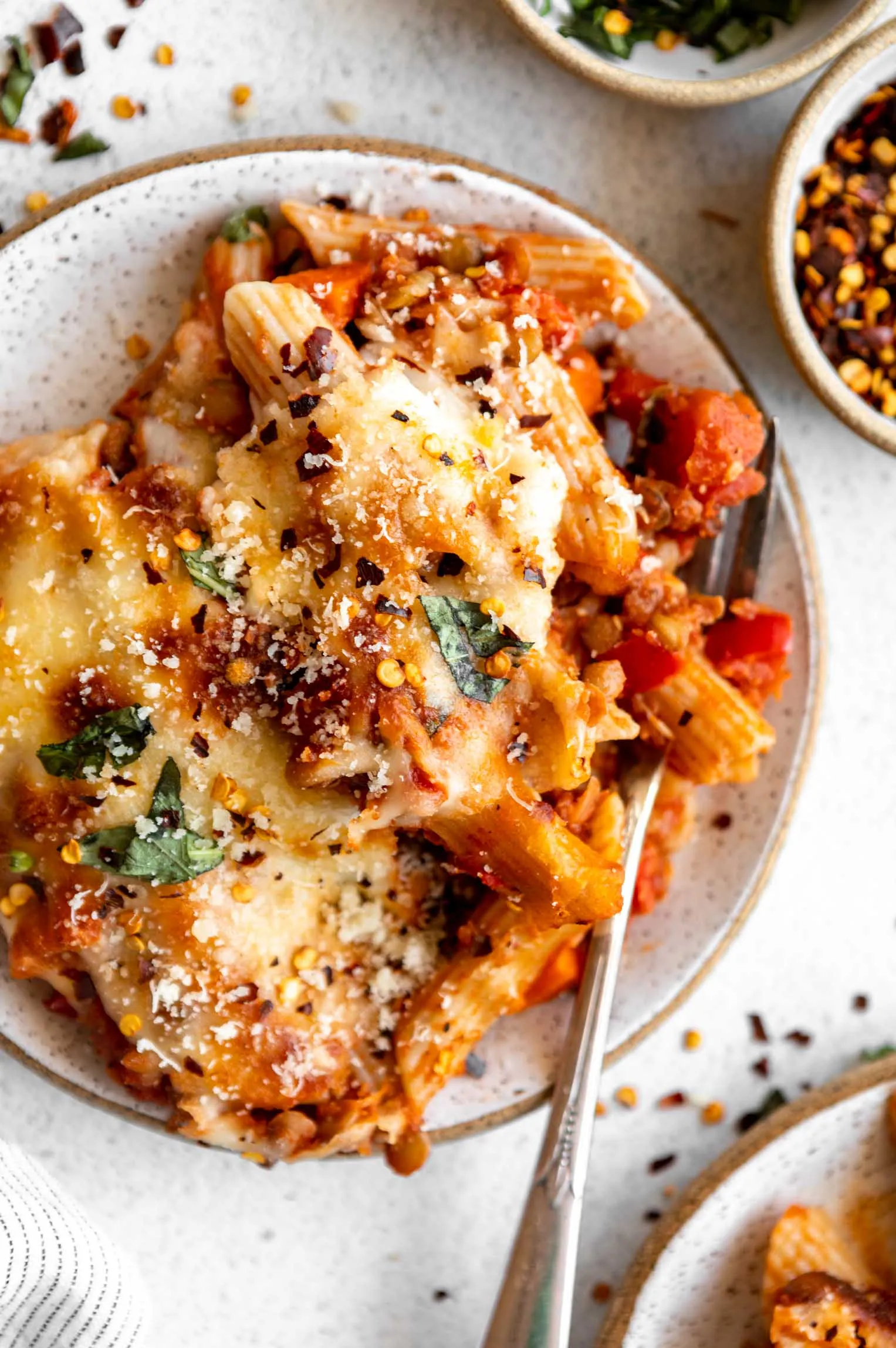 Pizza Vegan Pasta Bake
