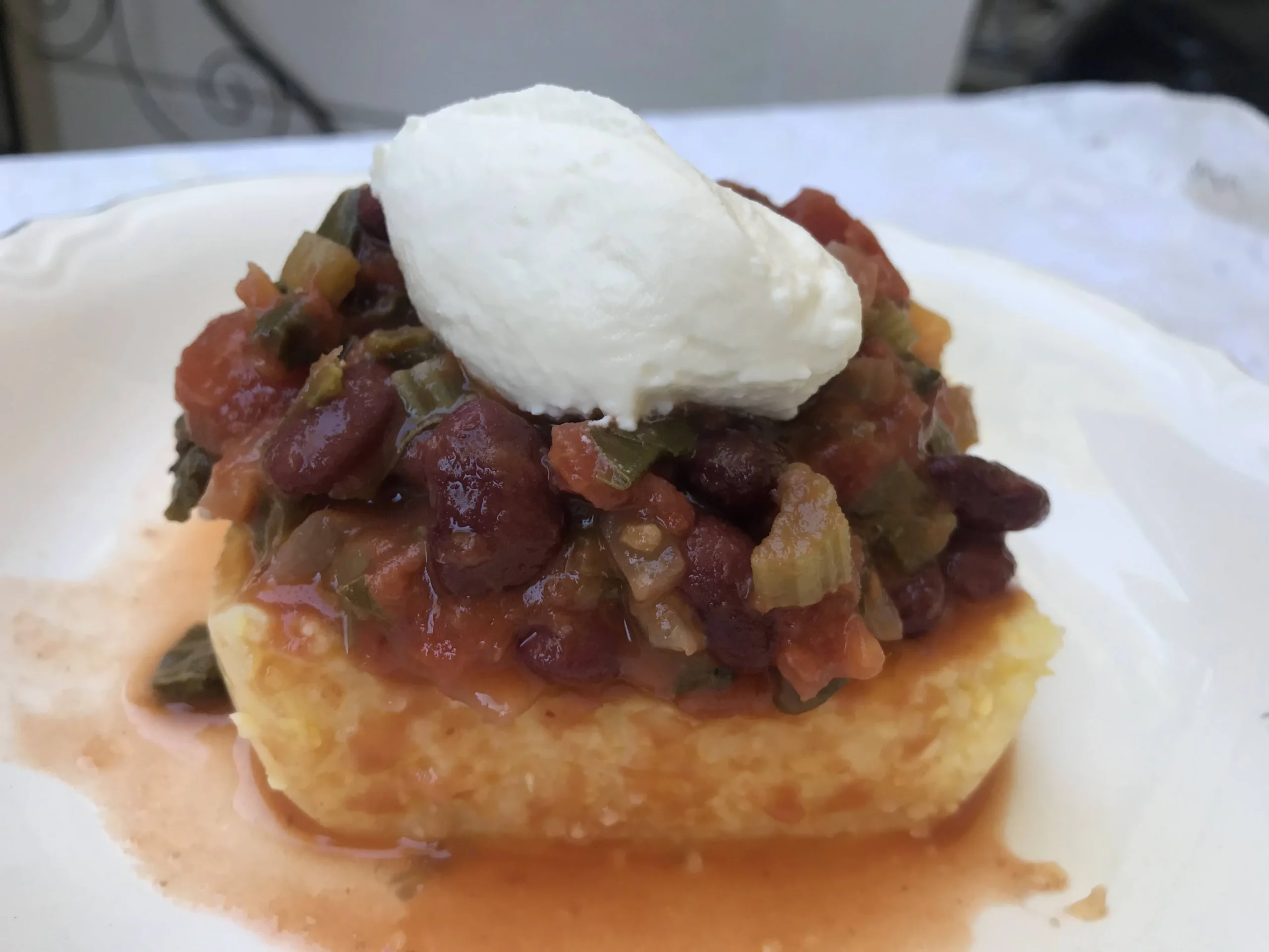 Polenta with Beans and Greens