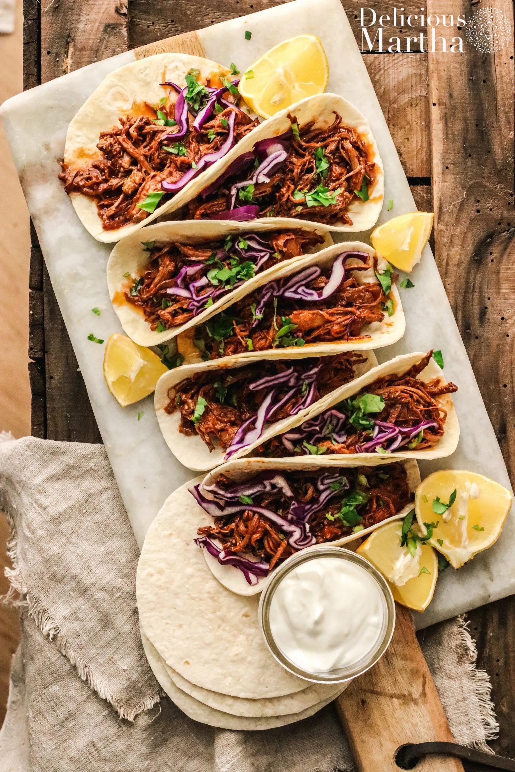 Pomegranate Pulled Pork Tacos