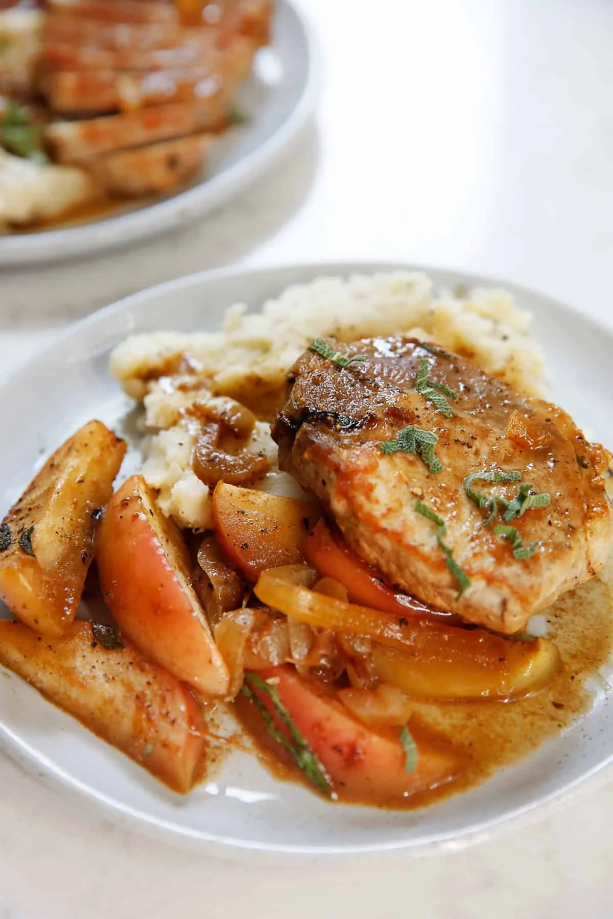 Pork Chops with Apple Onion