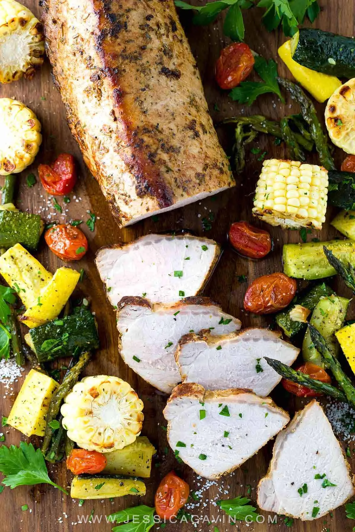 Pork Loin Roast with Herbs and Garlic