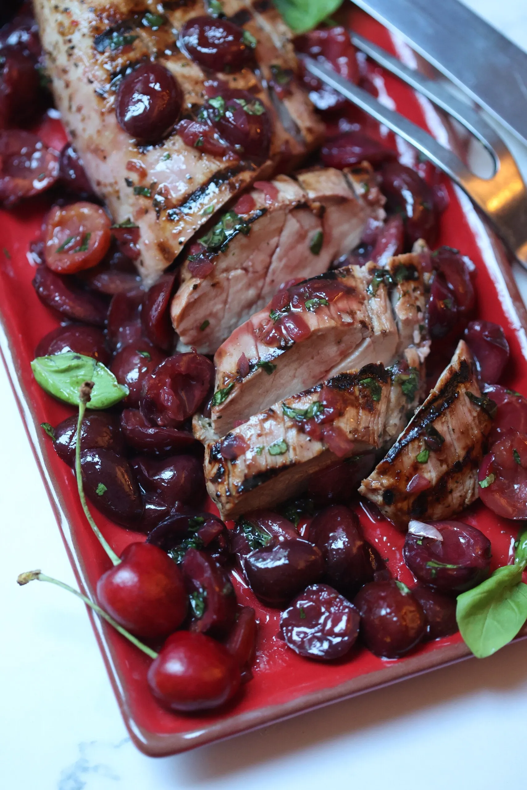 Pork Loin with Cherries