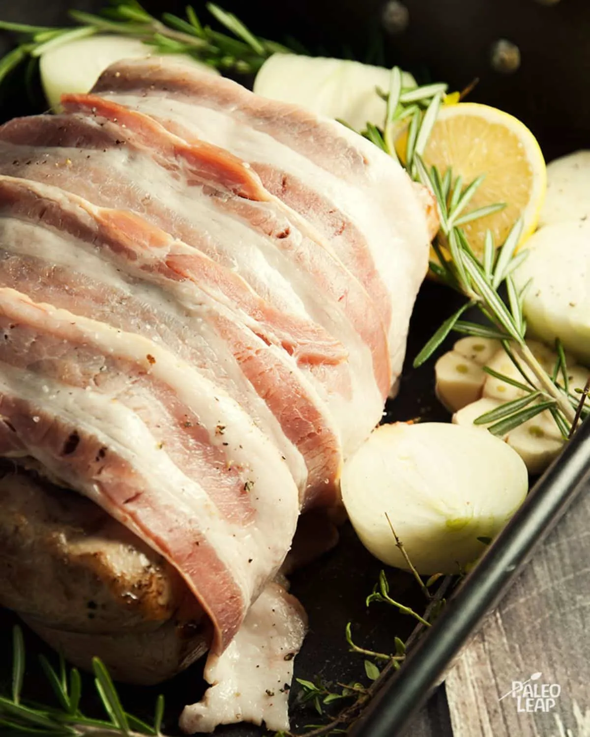 Pork Rib Roast with Pear Thyme Sauce