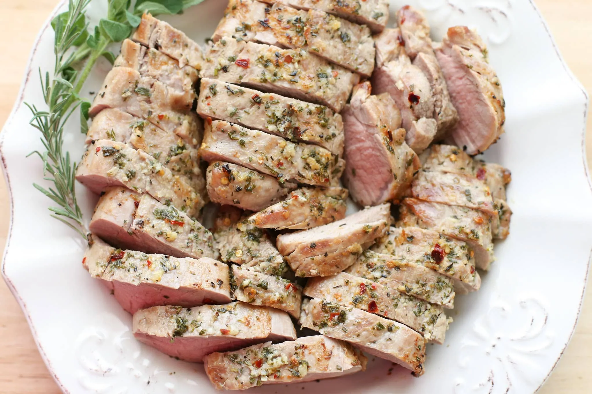 Pork Tenderloin with Fresh Herbs