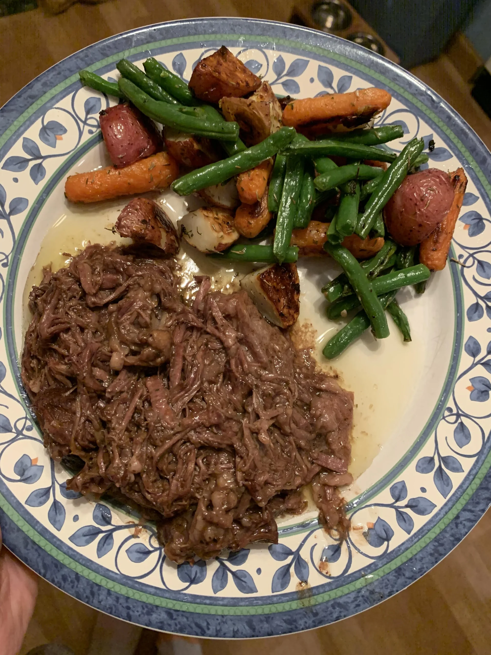 Pot Roast with Green Beans