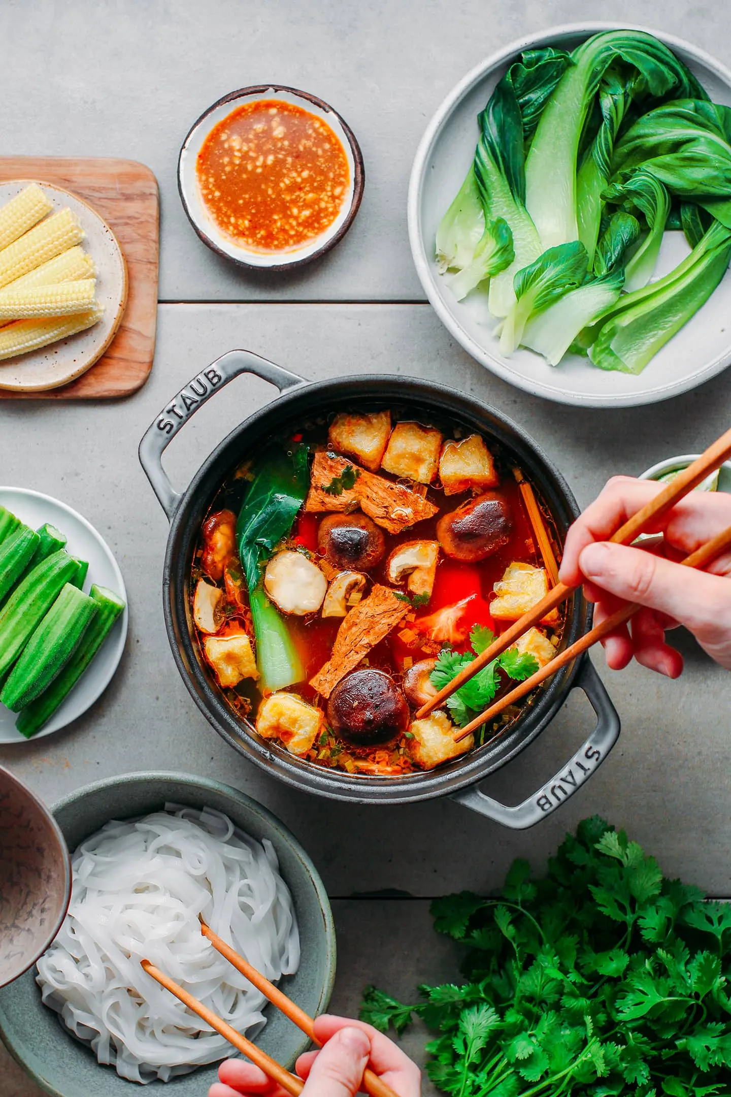 Potato and Vegetable Hot Pot