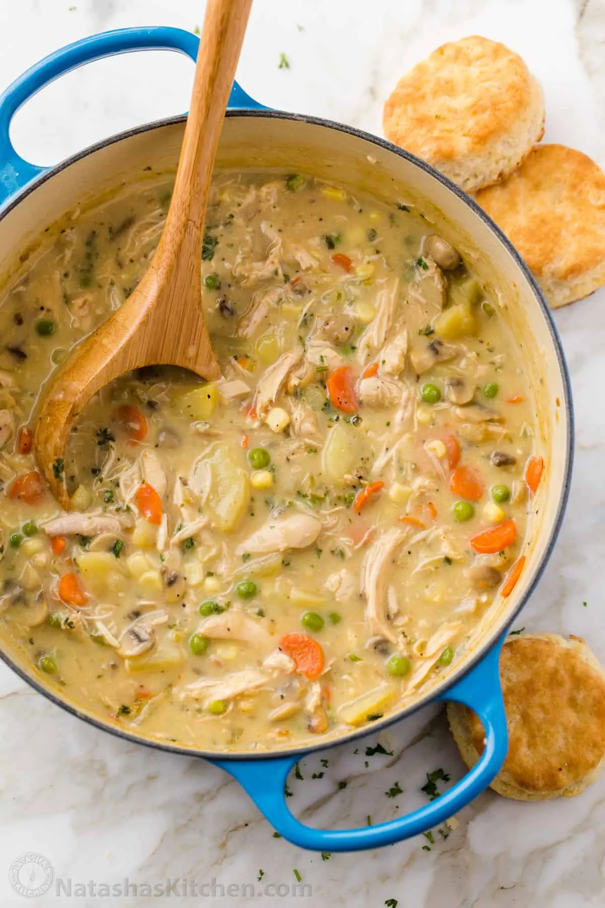 Pressure Cooker Chicken Pot Pie Soup