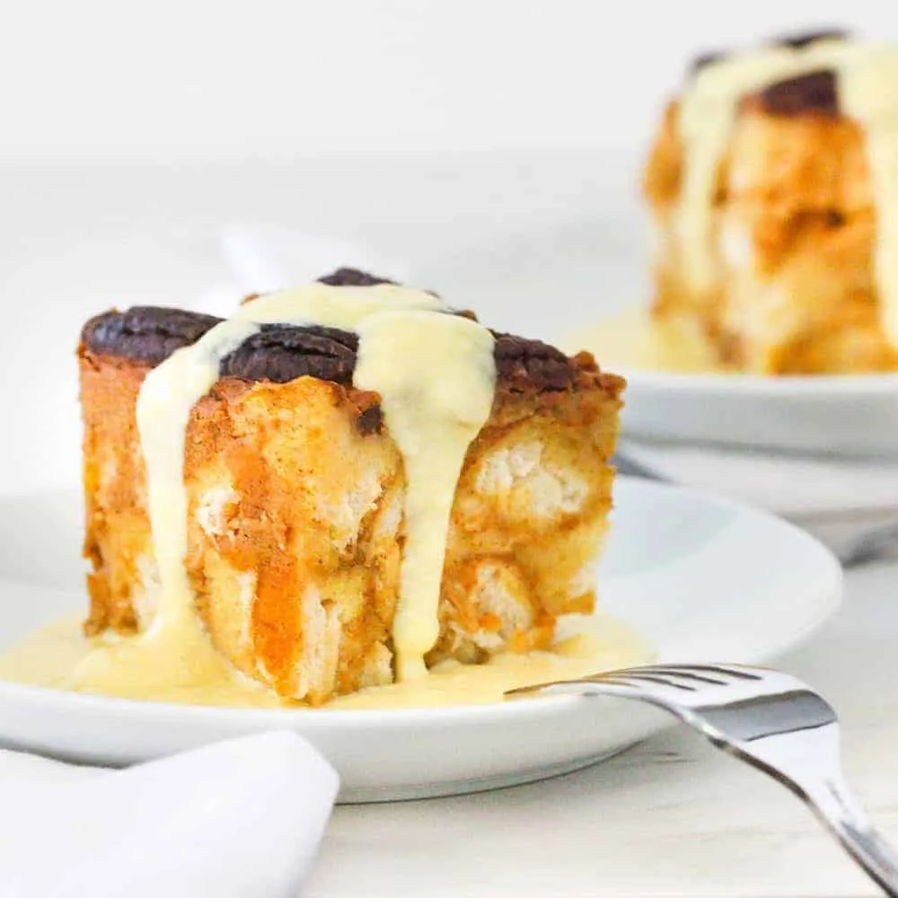 Pressure Cooker Pumpkin Bread Pudding