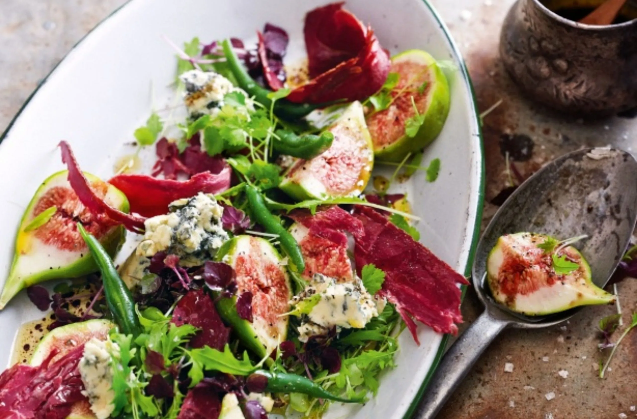 Prosciutto Mozzarella and Fig Salad