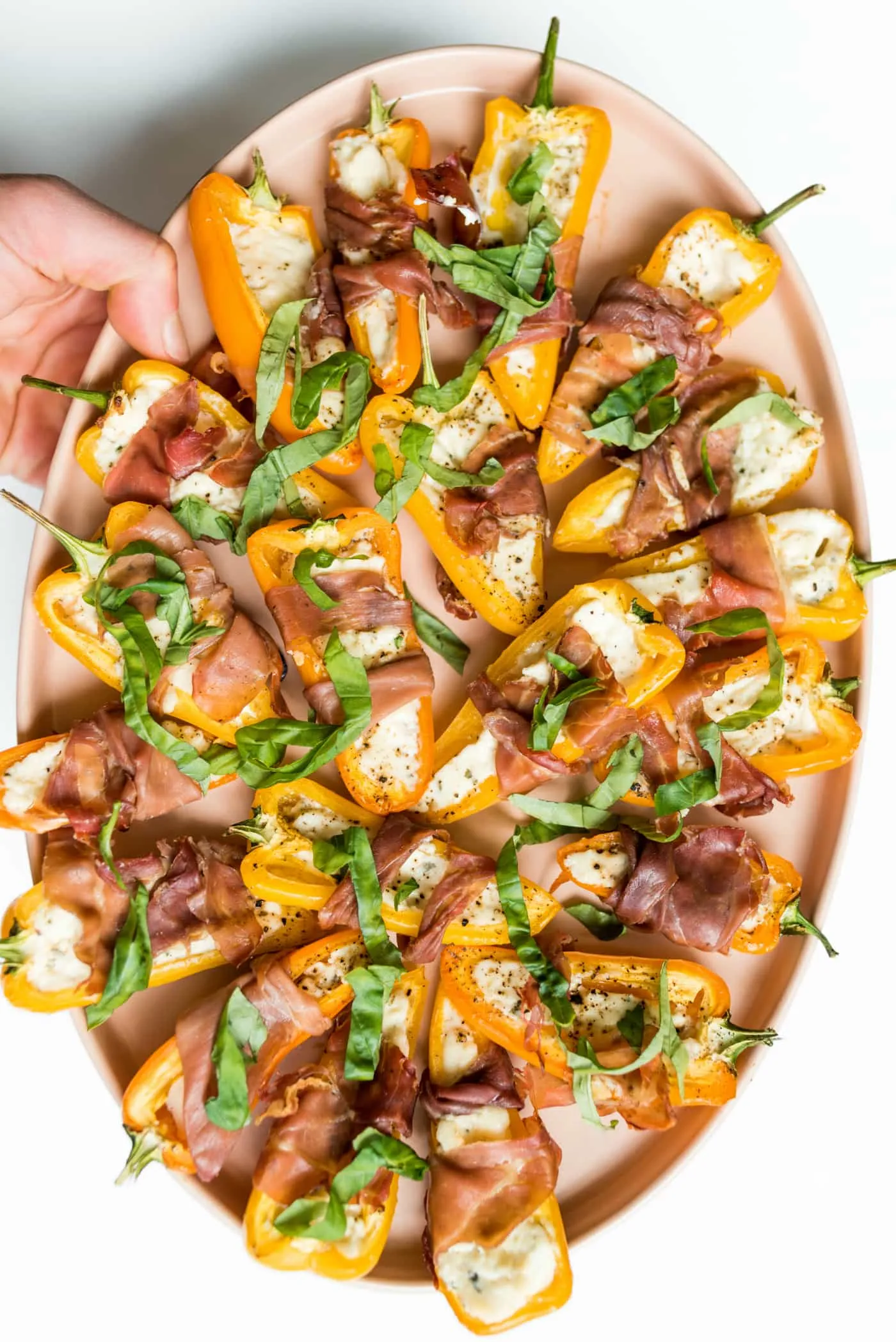 Prosciutto Wrapped Mini Peppers