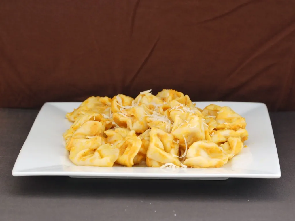 Pumpkin Alfredo with Cheese Tortellini