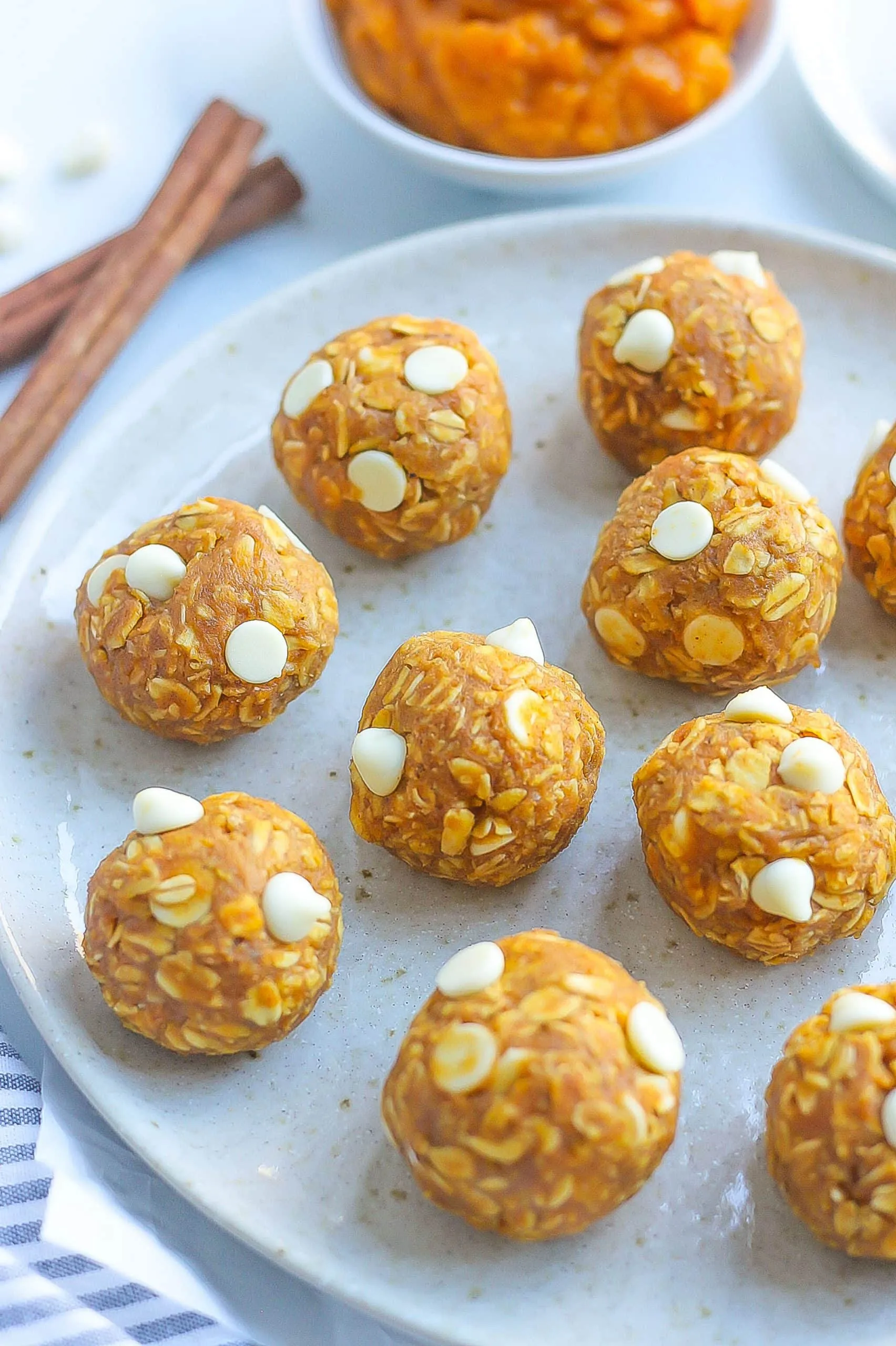 Pumpkin Chip Energy Bites