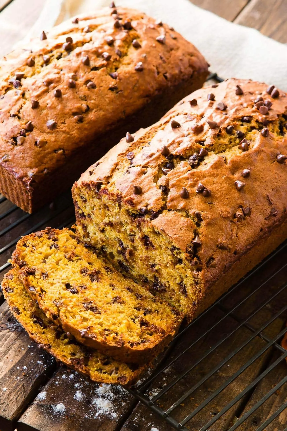 Pumpkin Chocolate Chip Banana Bread