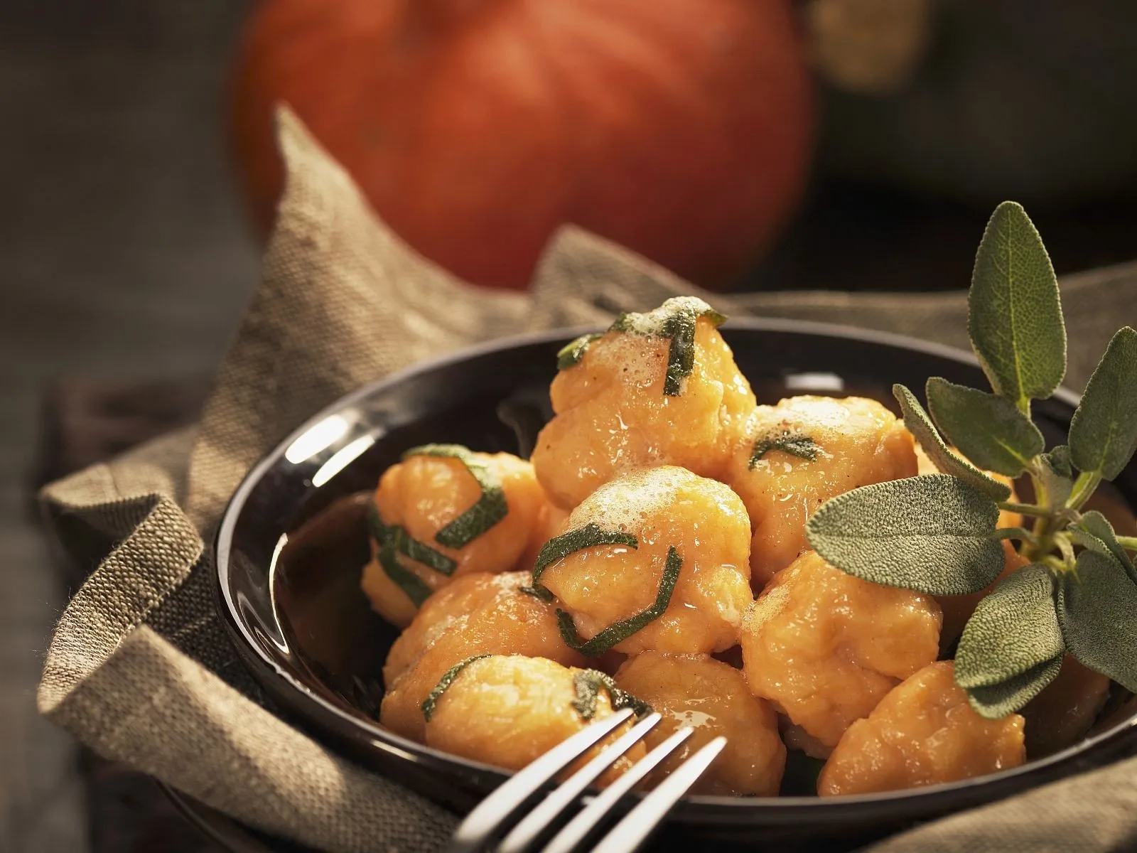 Pumpkin Gnocchi with Sage and Truffle Butter