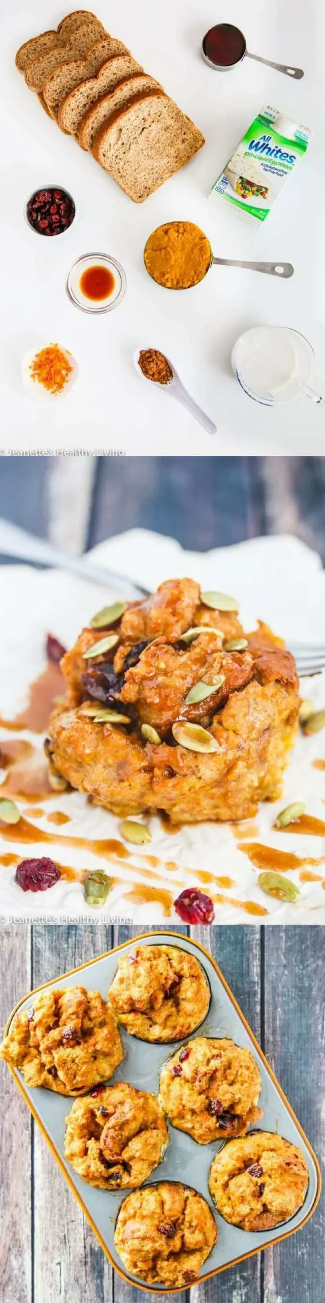 Pumpkin Orange Cranberry French Toast Muffin Cups