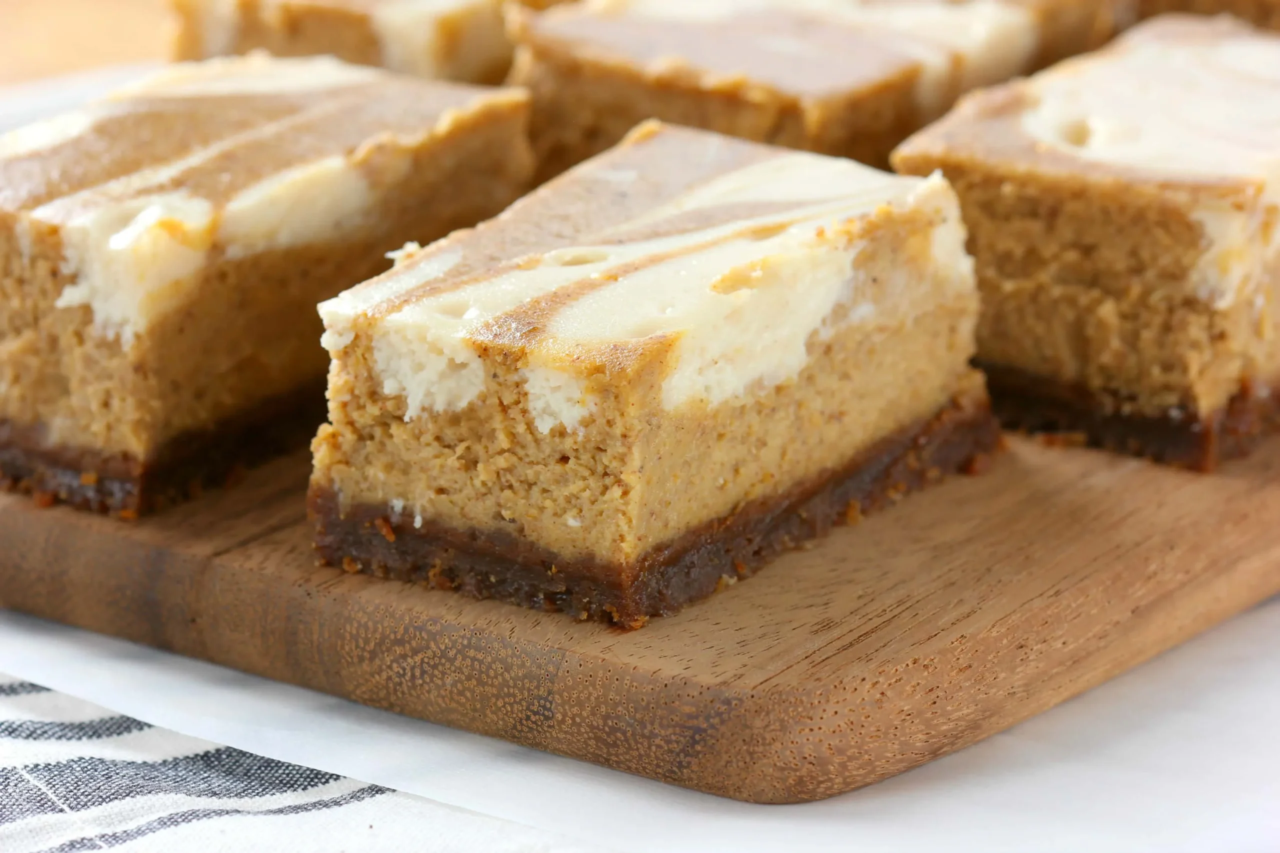 Pumpkin Pie Bars with Gingersnap Crust
