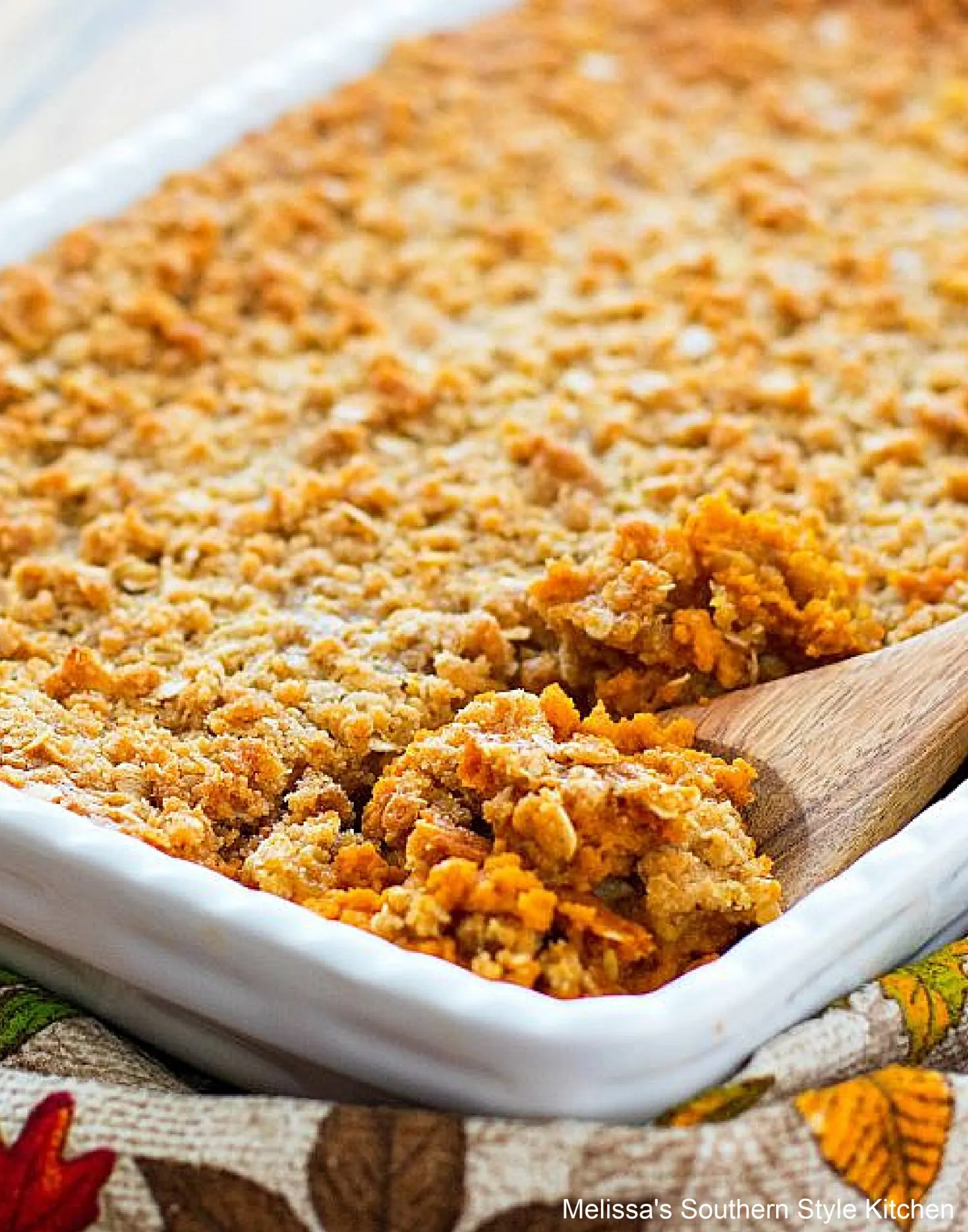 Pumpkin Spice Crisp Crumble with Gingerbread Pecan Topping