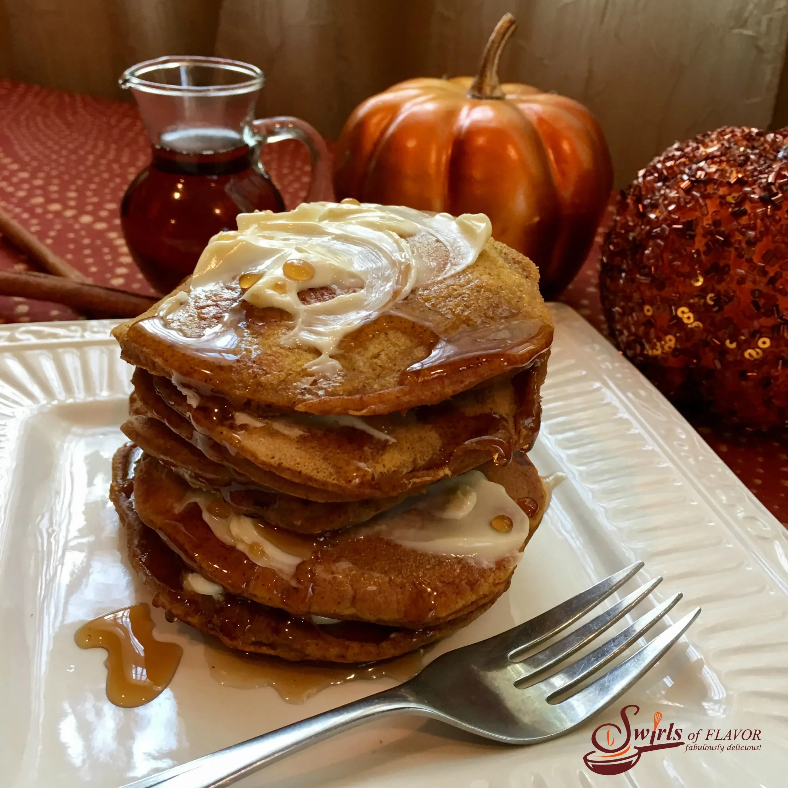 Pumpkin Spice Pancake Bake