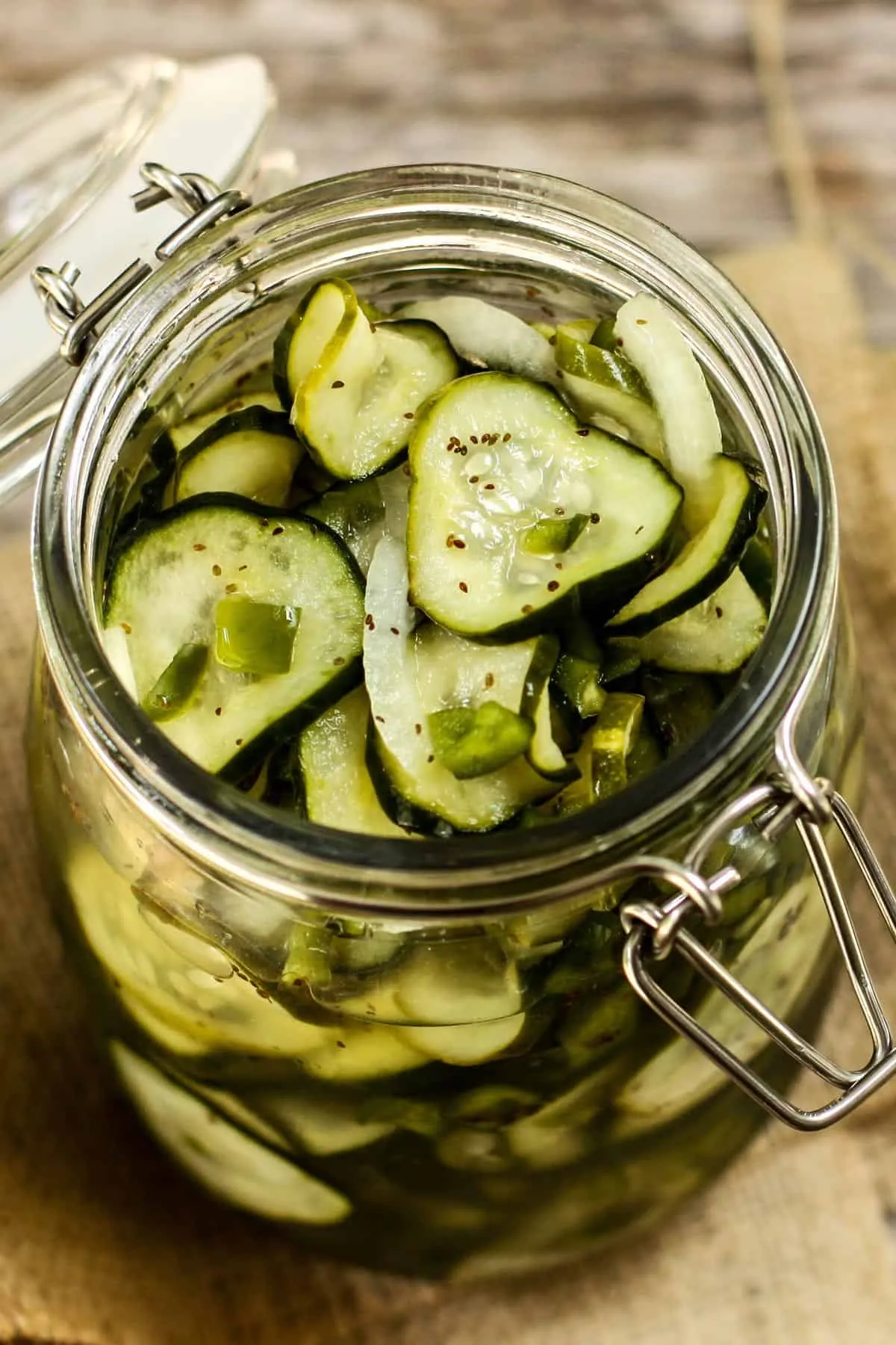Quick Crunchy Refrigerator Sweet Pickles