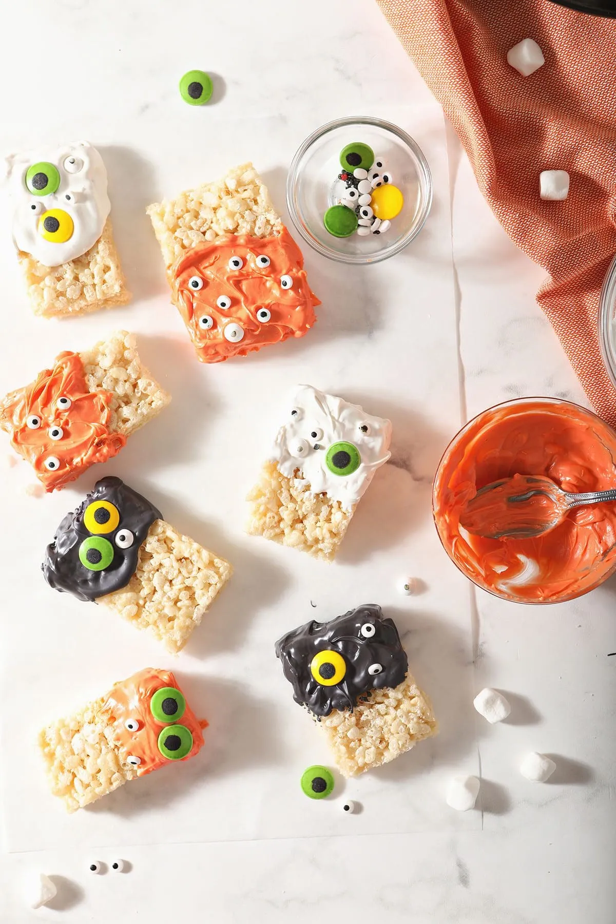 Quick Halloween Snack Rice Krispie Treats