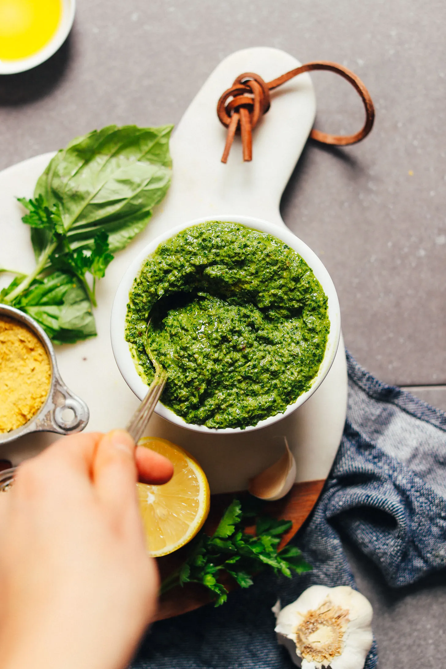 Quick Healthy Vegan Kale Pesto