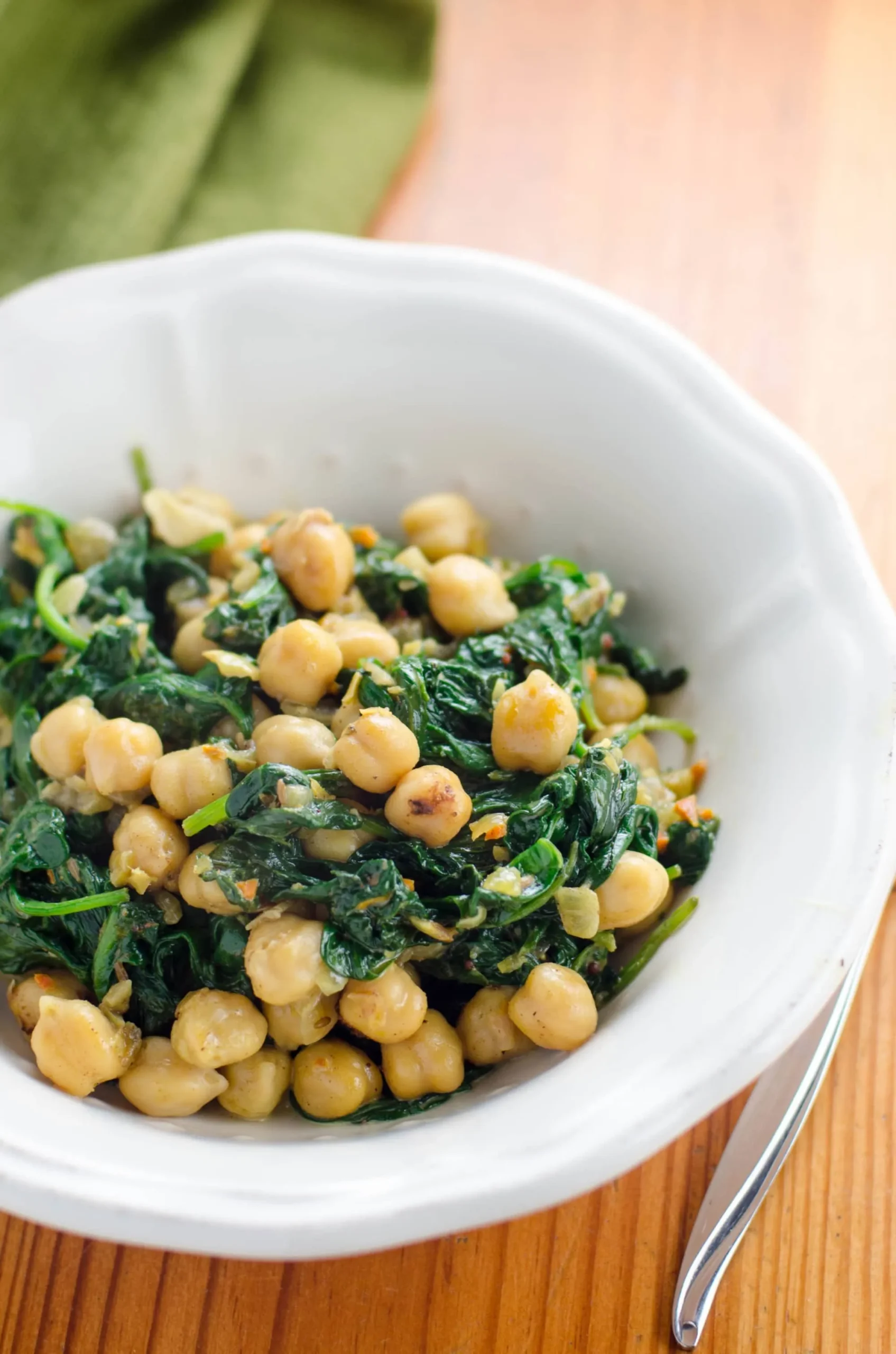Quick Indian Spinach Chickpea Curry