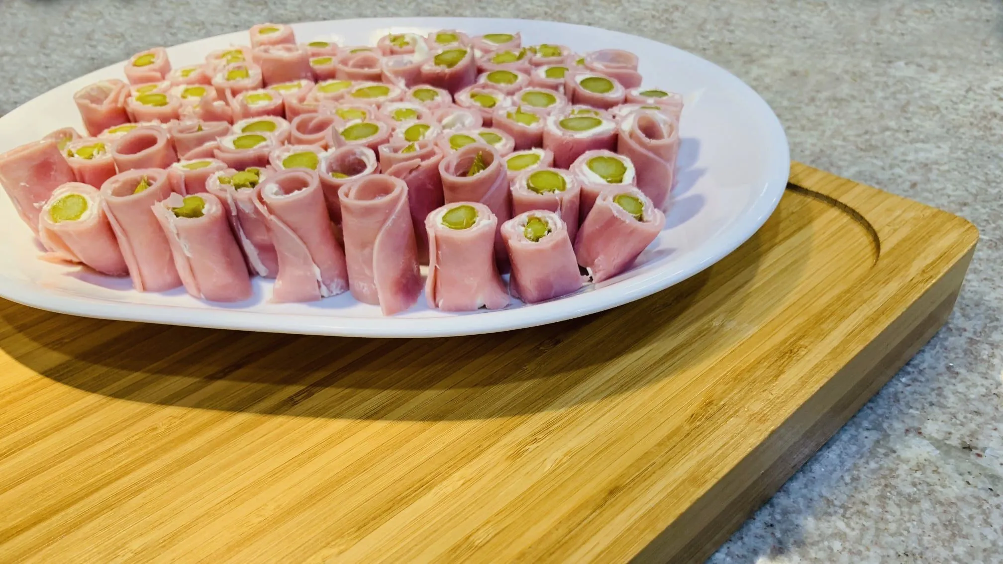 Quick Pickled Bean or Asparagus Roll Up Appetizer