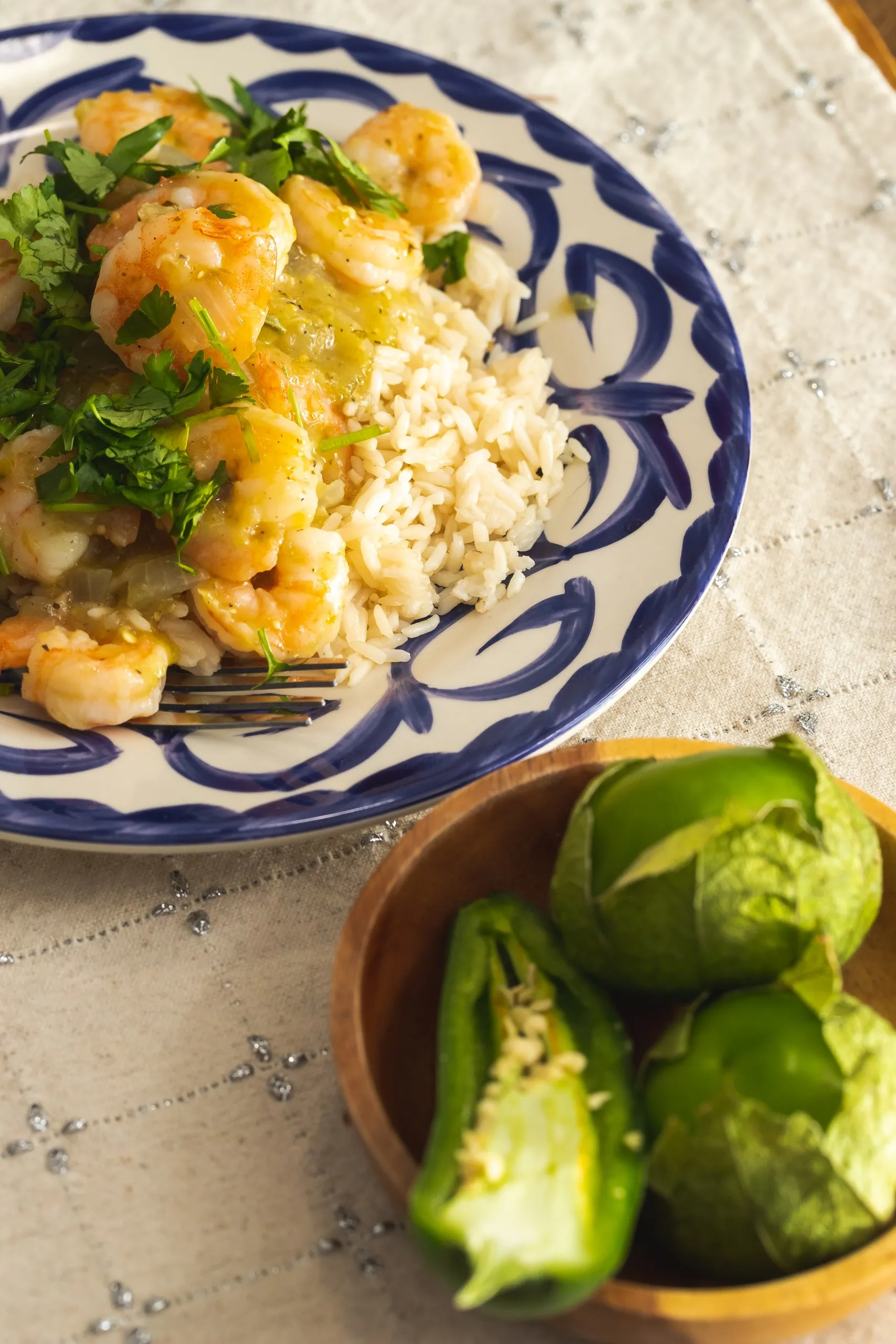 Quick and Easy Salsa Verde Shrimp