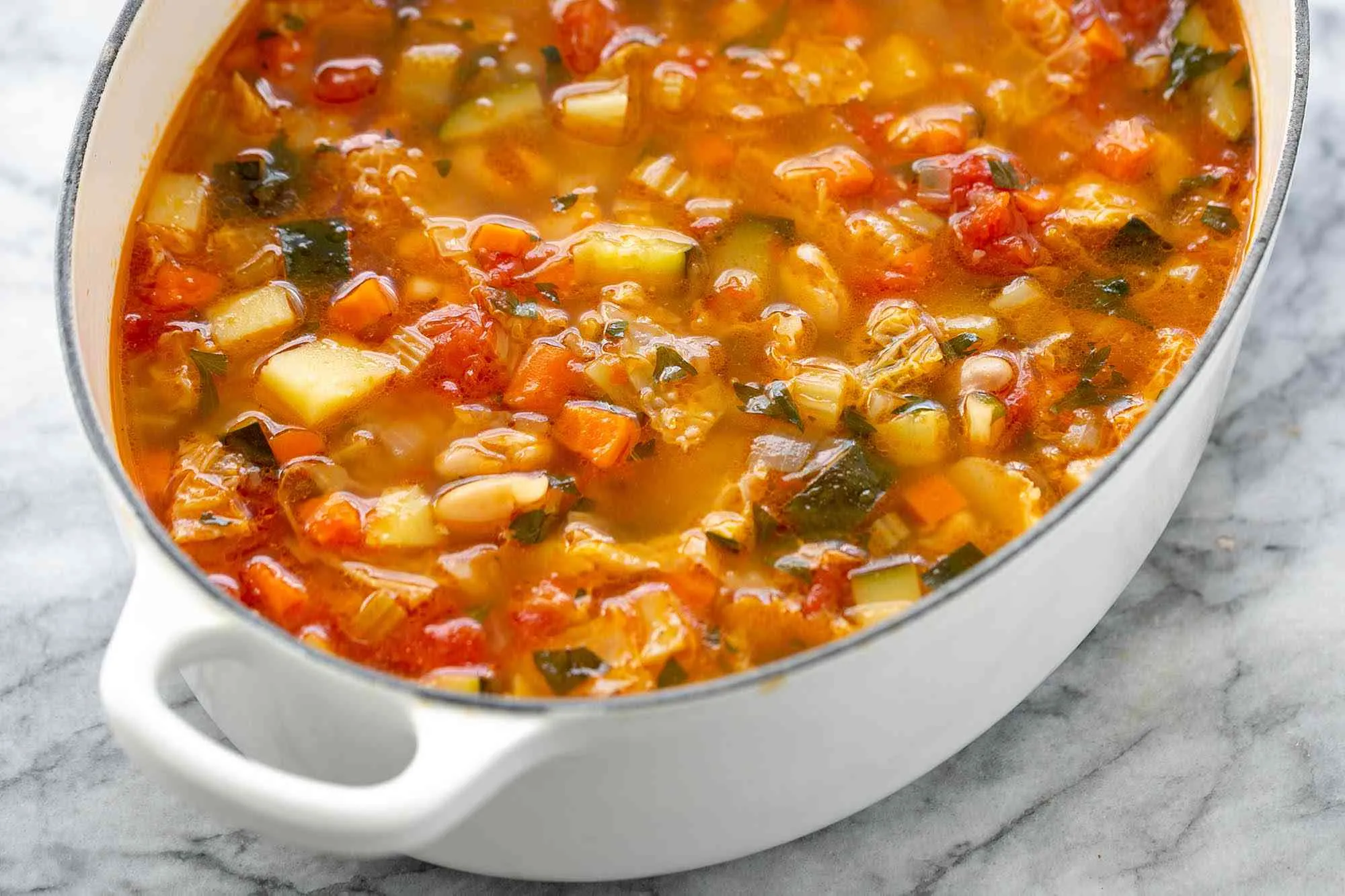 Quick and Easy Vegetable Minestrone Soup