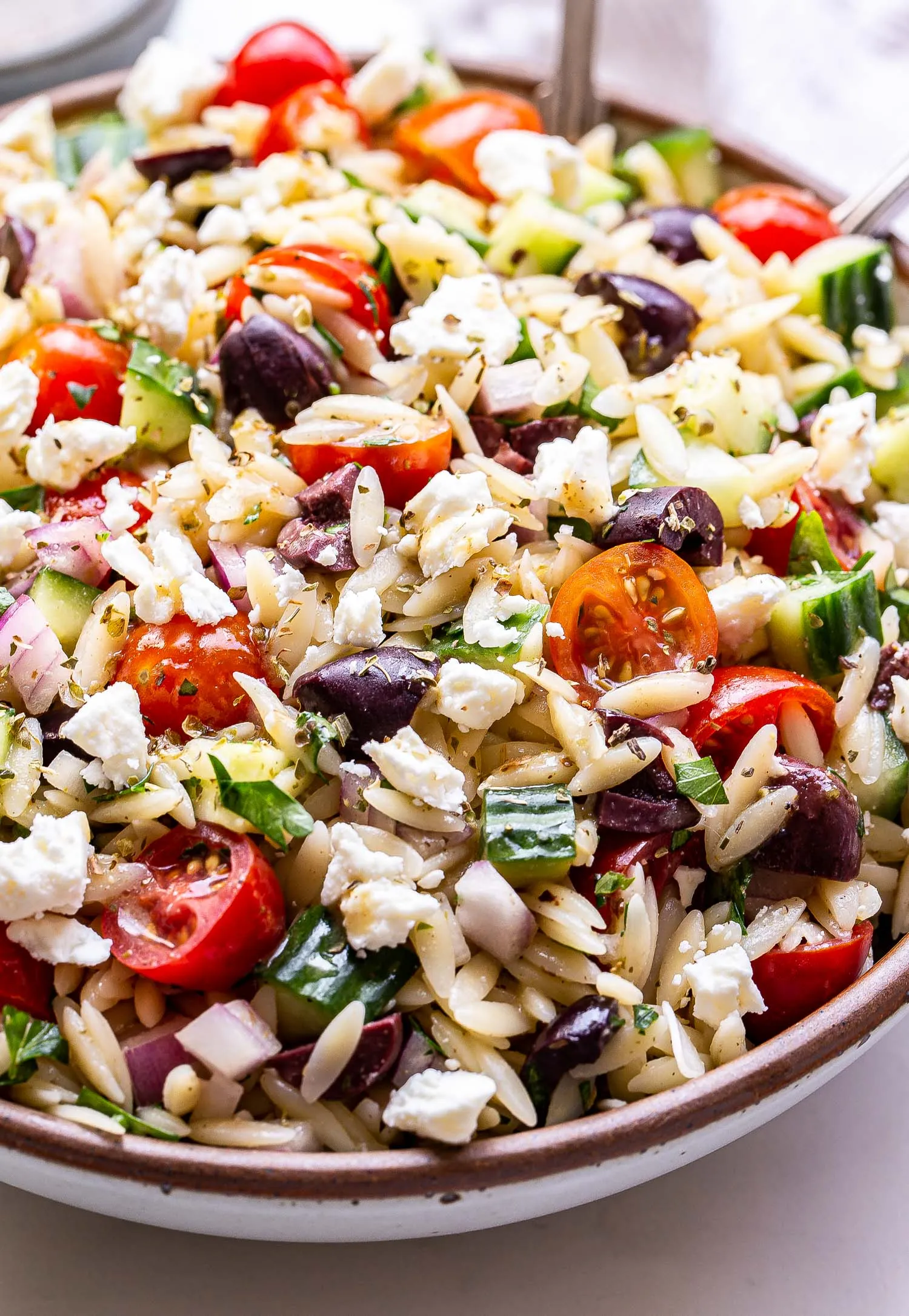 Quinoa Orzo Greek Salad