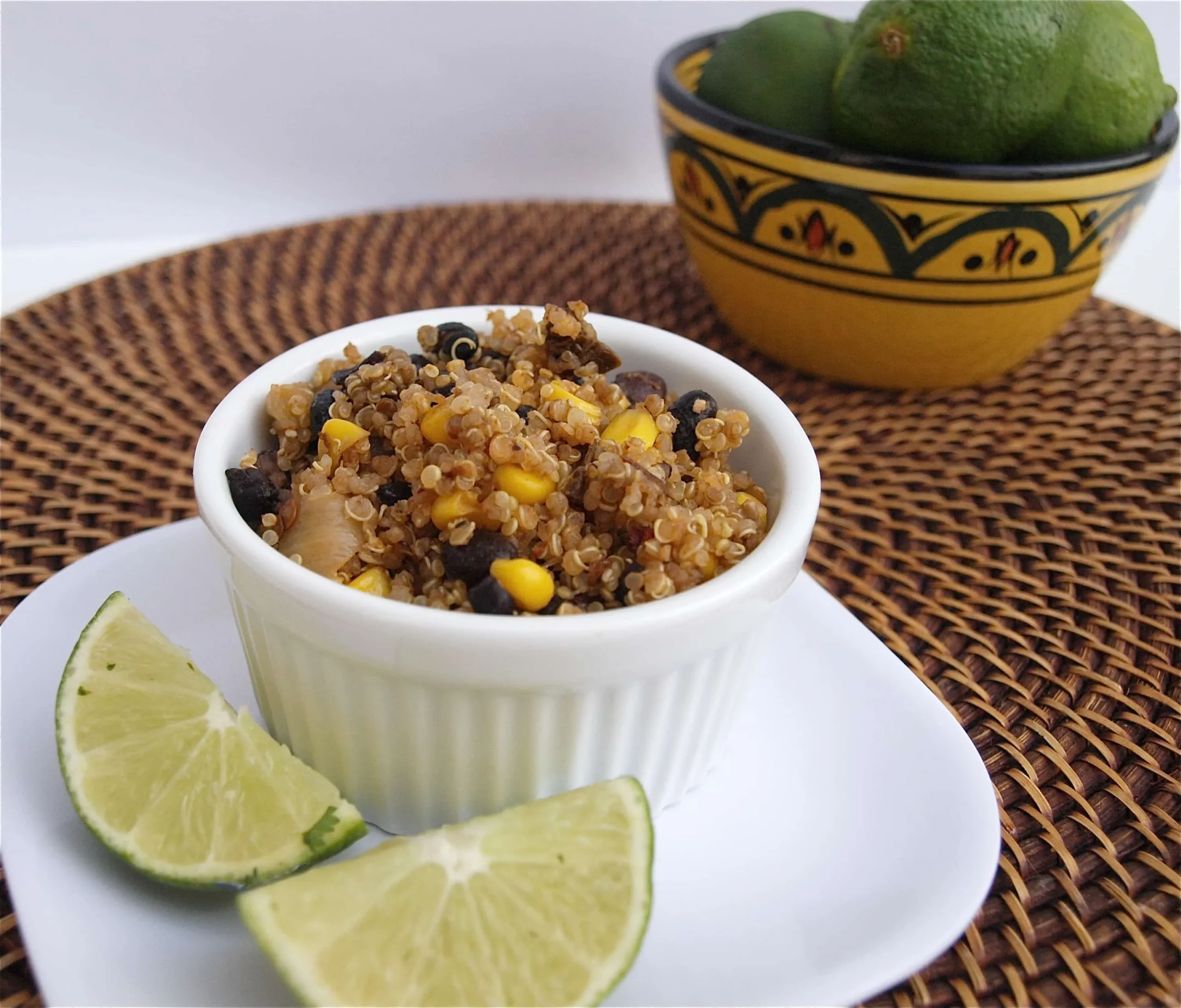 Quinoa with Black Beans, Corn & Chipotle